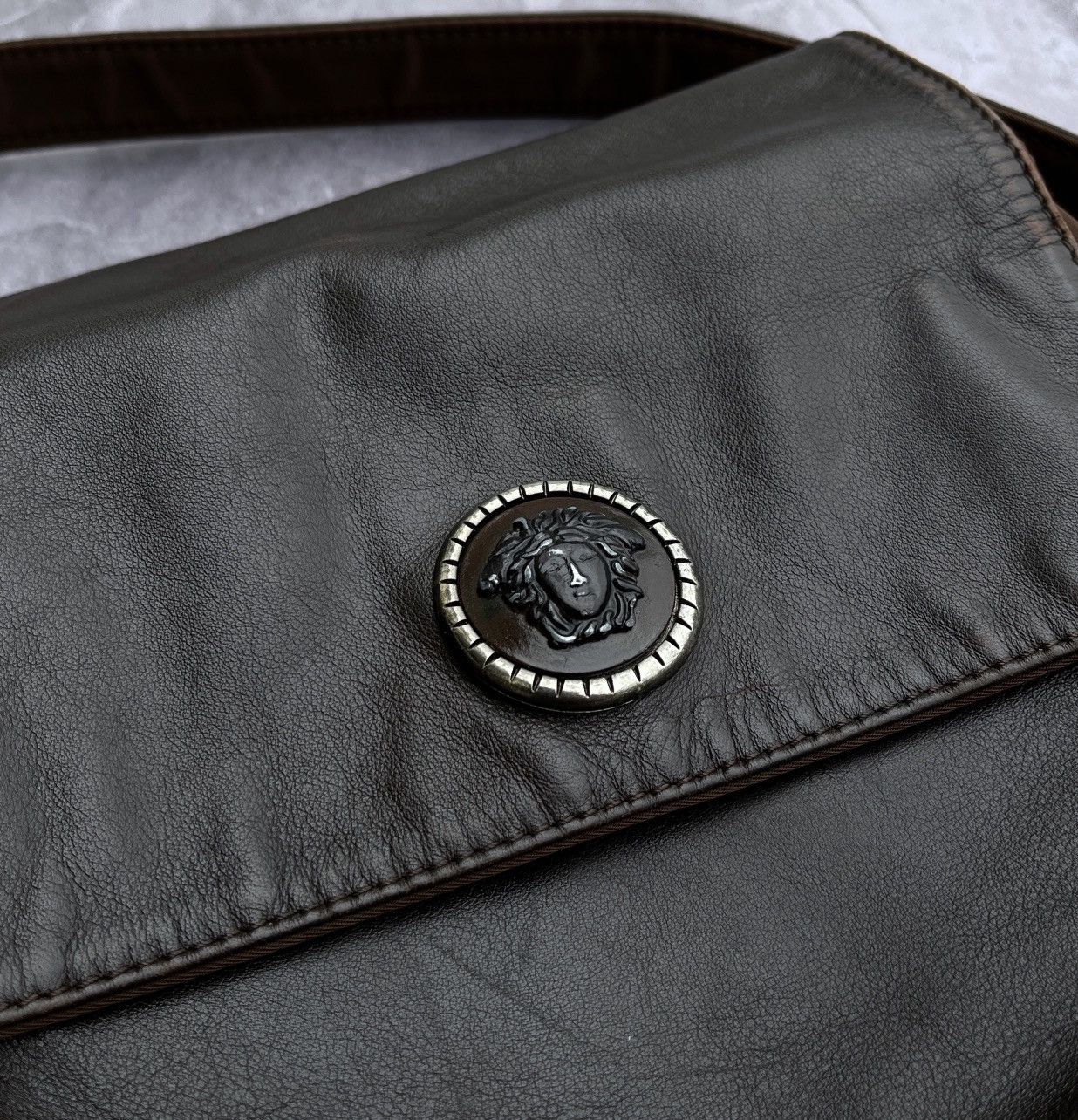 Versace 🔥Vintage GIANNI VERSACE Medusa Logo Bag Size ONE SIZE - 5 Thumbnail
