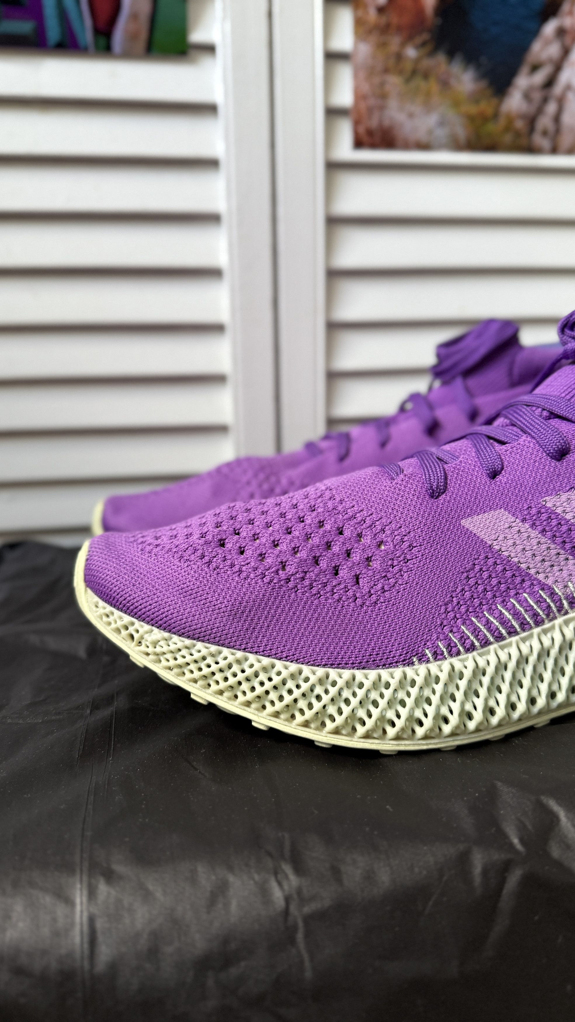 Adidas × Human Made 4D Runner 'Active Purple' Size US 12 / EU 45 - 3 Thumbnail