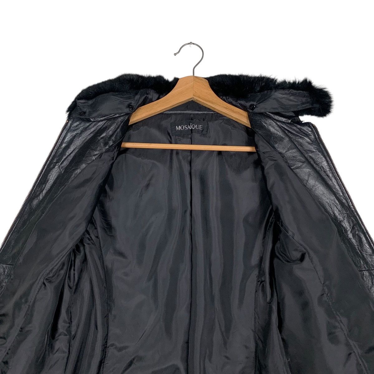 Japanese Brand MOSAIQUE Rabbit Fur Pigskin Jacket #1510-C68 Size M / US 6-8 / IT 42-44 - 12 Thumbnail