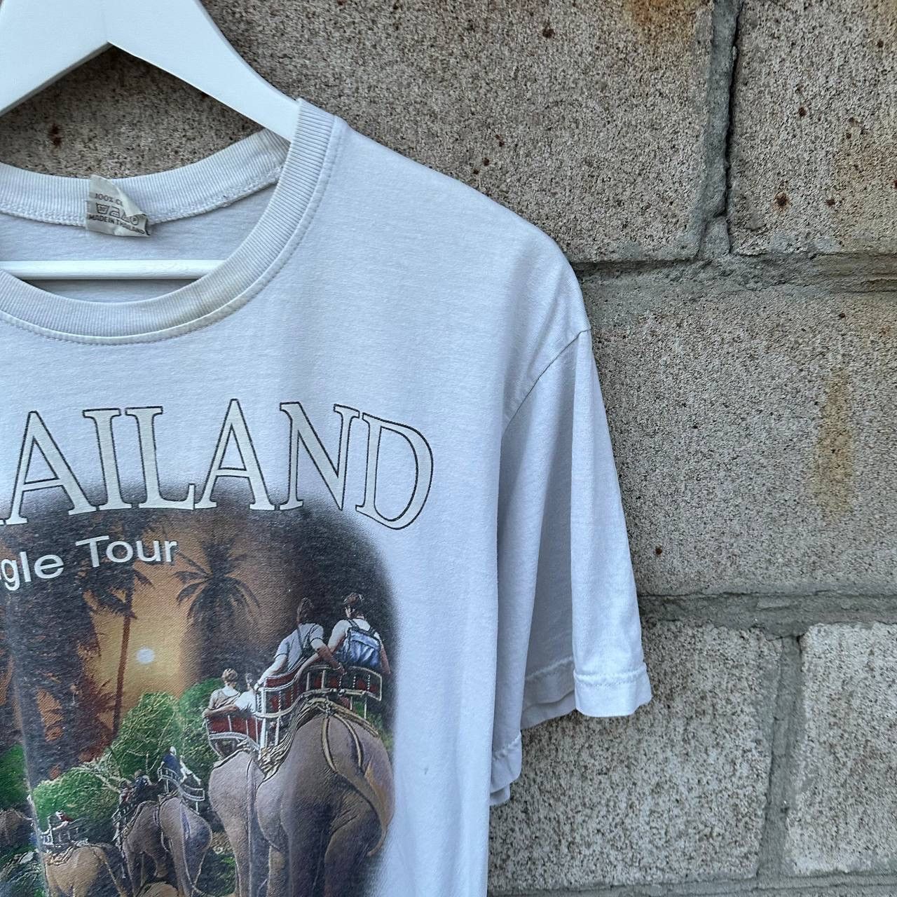 POST ARCHIVE FACTION (PAF) VTG Thailand T-shirts Big Logo Joke Humor Size L 00s USA Size US M / EU 48-50 / 2 - 6 Thumbnail