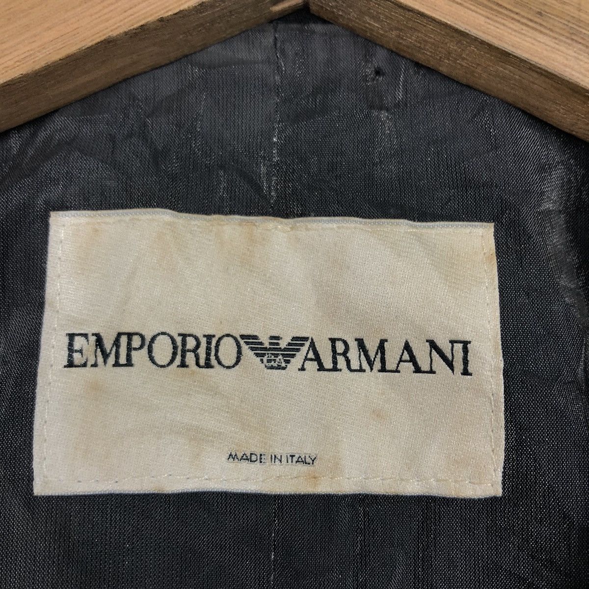 Emporio Armani 📌Vintage Cropped Biker Jacket Emprio Armani Made in Italy Size US M / EU 48-50 / 2 - 18 Thumbnail