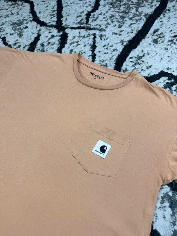 Carhartt Carhartt logo script S pocket orange t-shirt Size US S / EU 44-46 / 1 - 3 Thumbnail