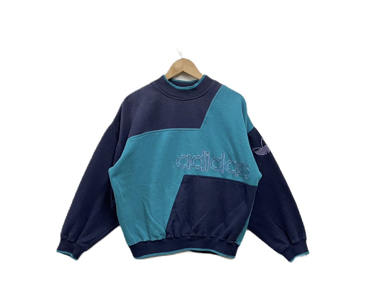Adidas Vintage 90s Adidas Sweatshirt Pullover Size US M / EU 48-50 / 2 - 1 Thumbnail