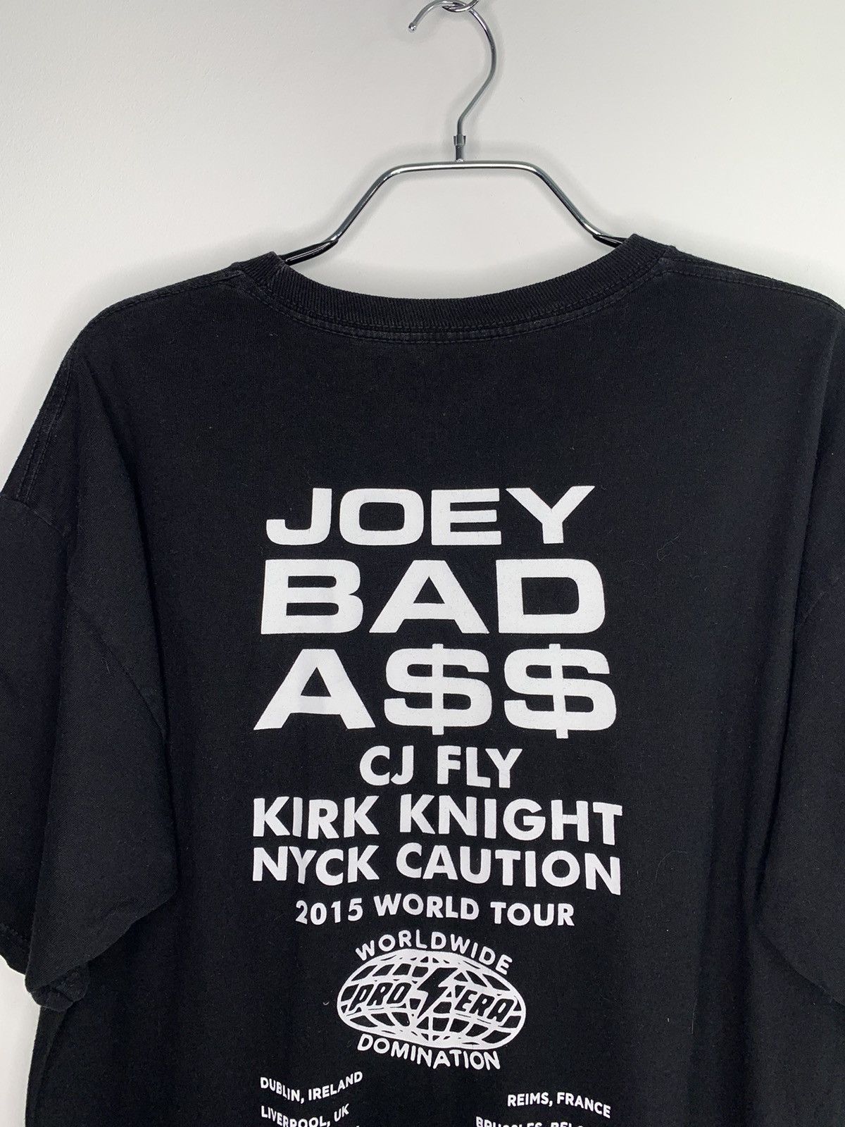Band Tees Pro Era Joey Bad Ass 2015 World Tour T Shirt L Size Size US L / EU 52-54 / 3 - 7 Thumbnail