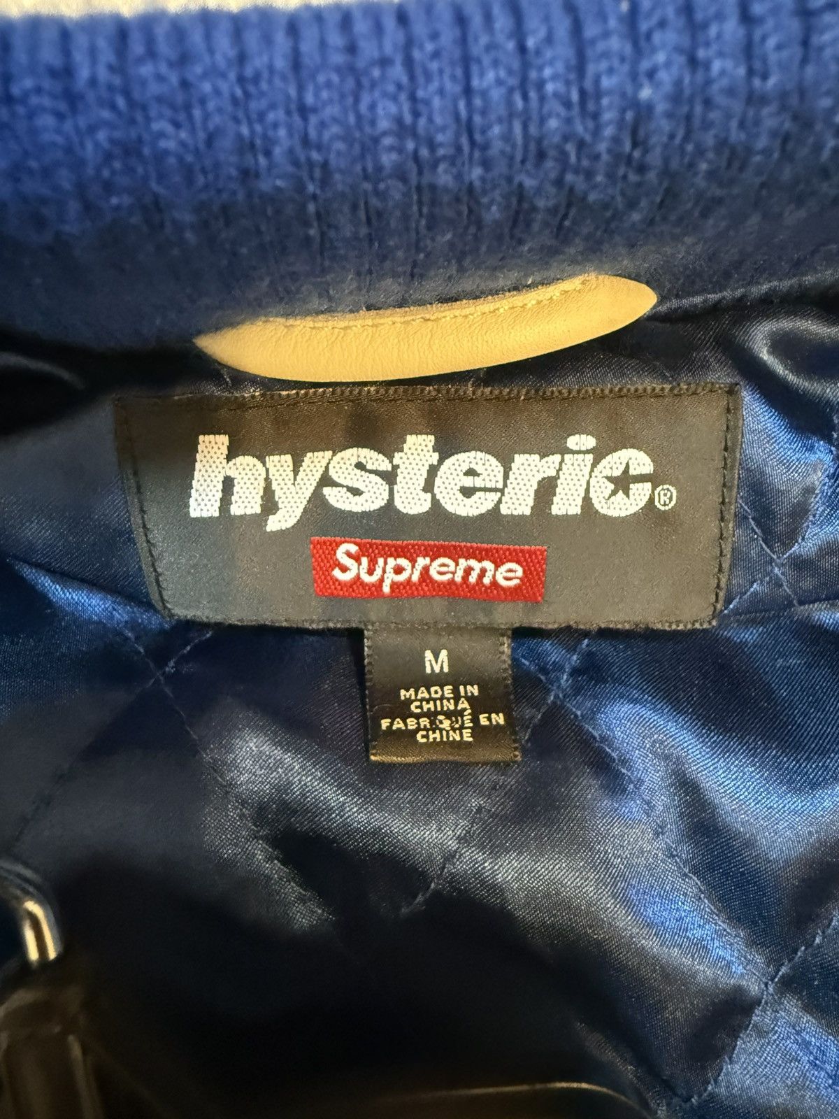Hysteric Glamour × Supreme Supreme Hysteric Glamour Varsity Jacket Blue Size US M / EU 48-50 / 2 - 7 Thumbnail