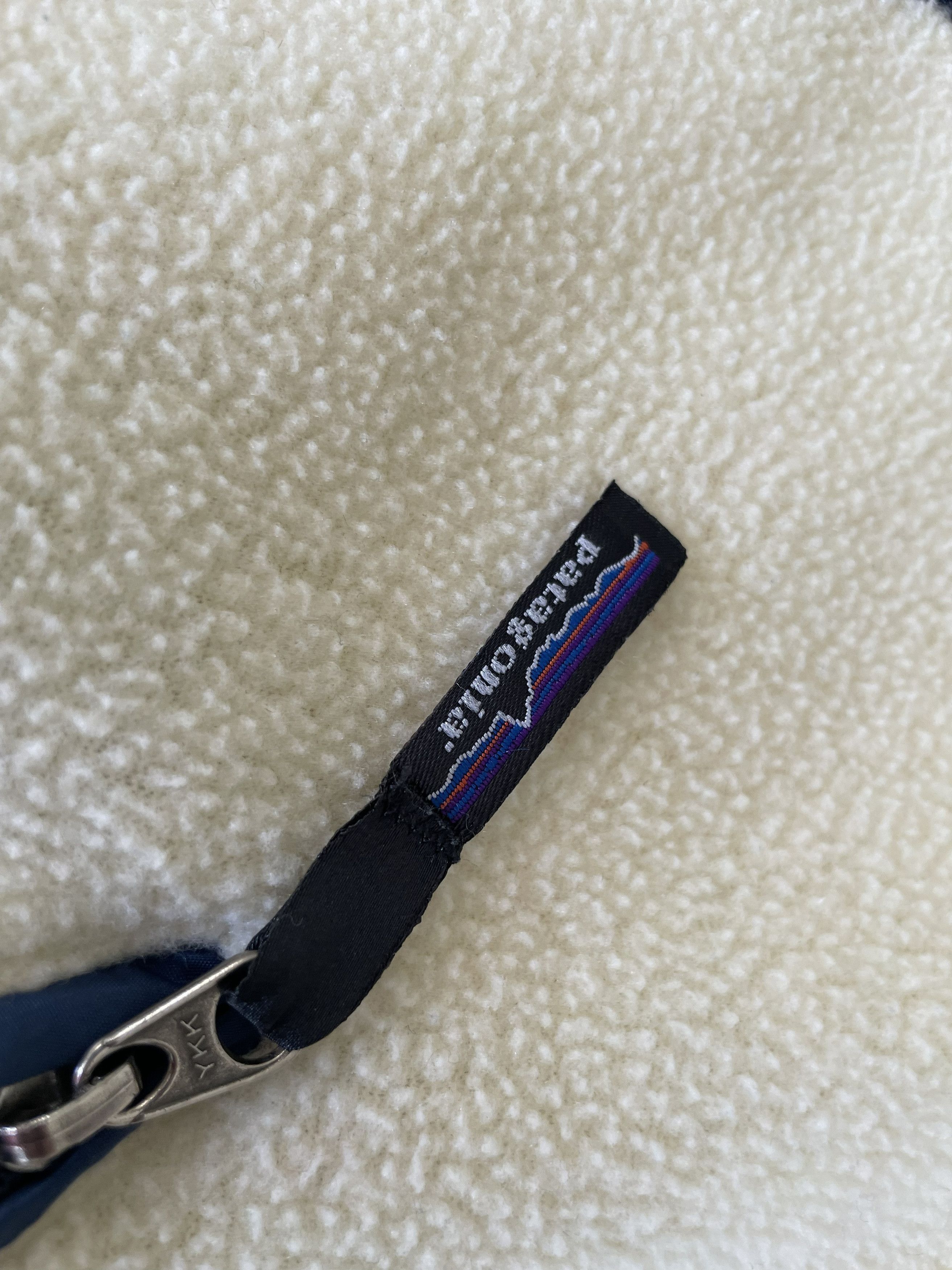 Patagonia 1995 Patagonia Synchilla Full-Zip Fleece - Cream/Navy - L Size US L / EU 52-54 / 3 - 10 Thumbnail