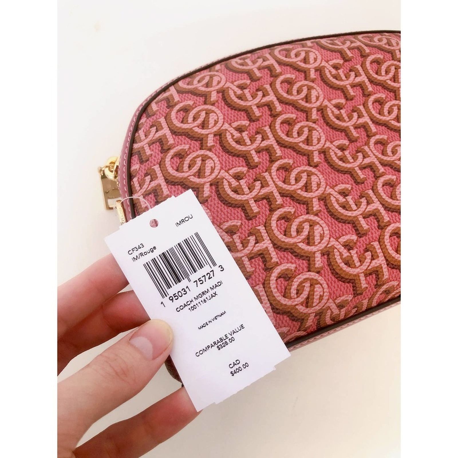 Coach Coach CF343 Madi Crossbody With Coach Monogram Print Rouge Size ONE SIZE - 6 Thumbnail