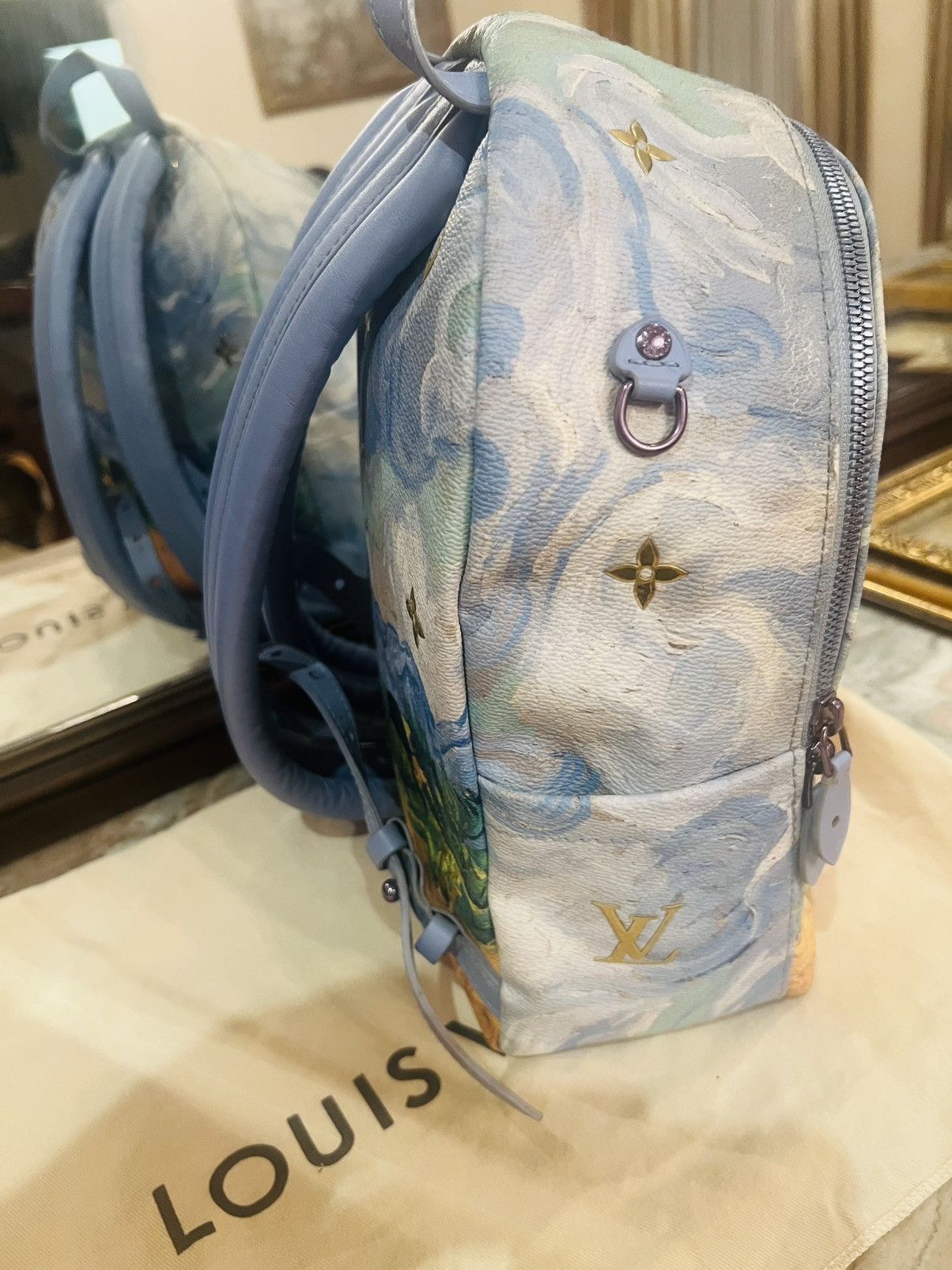 Louis Vuitton Louis Vuitton 2017 Van Gogh Palm Springs PM Backpack Size ONE SIZE - 4 Thumbnail