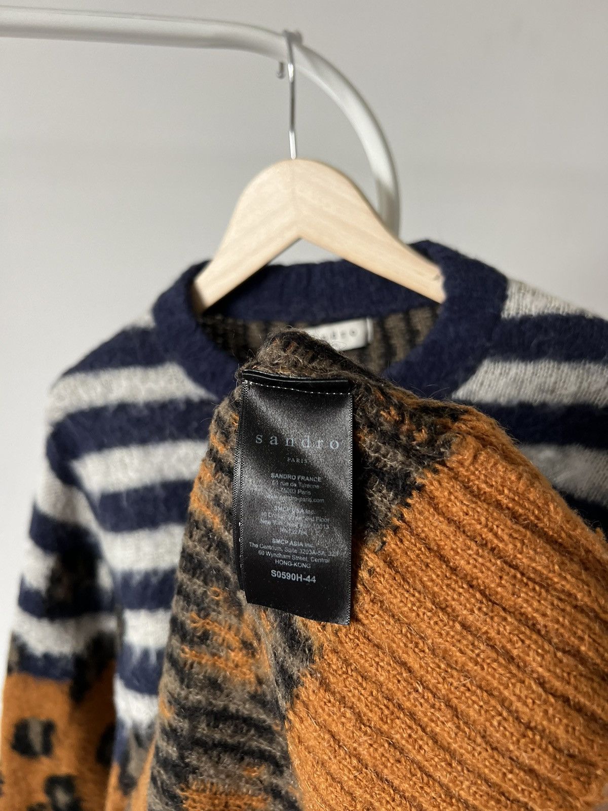 Sandro Sandro Paris 🇫🇷 Sweatshirt Knit Women Size S / US 4 / IT 40 - 8 Thumbnail