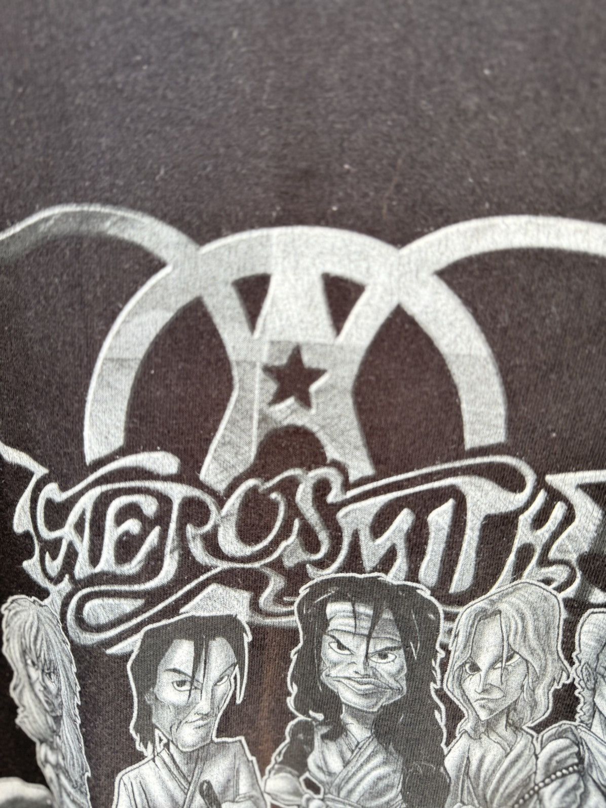 Band Tees Vintage 90s Aerosmith Dragon Tour Japan Faded Tee Size US L / EU 52-54 / 3 - 8 Thumbnail