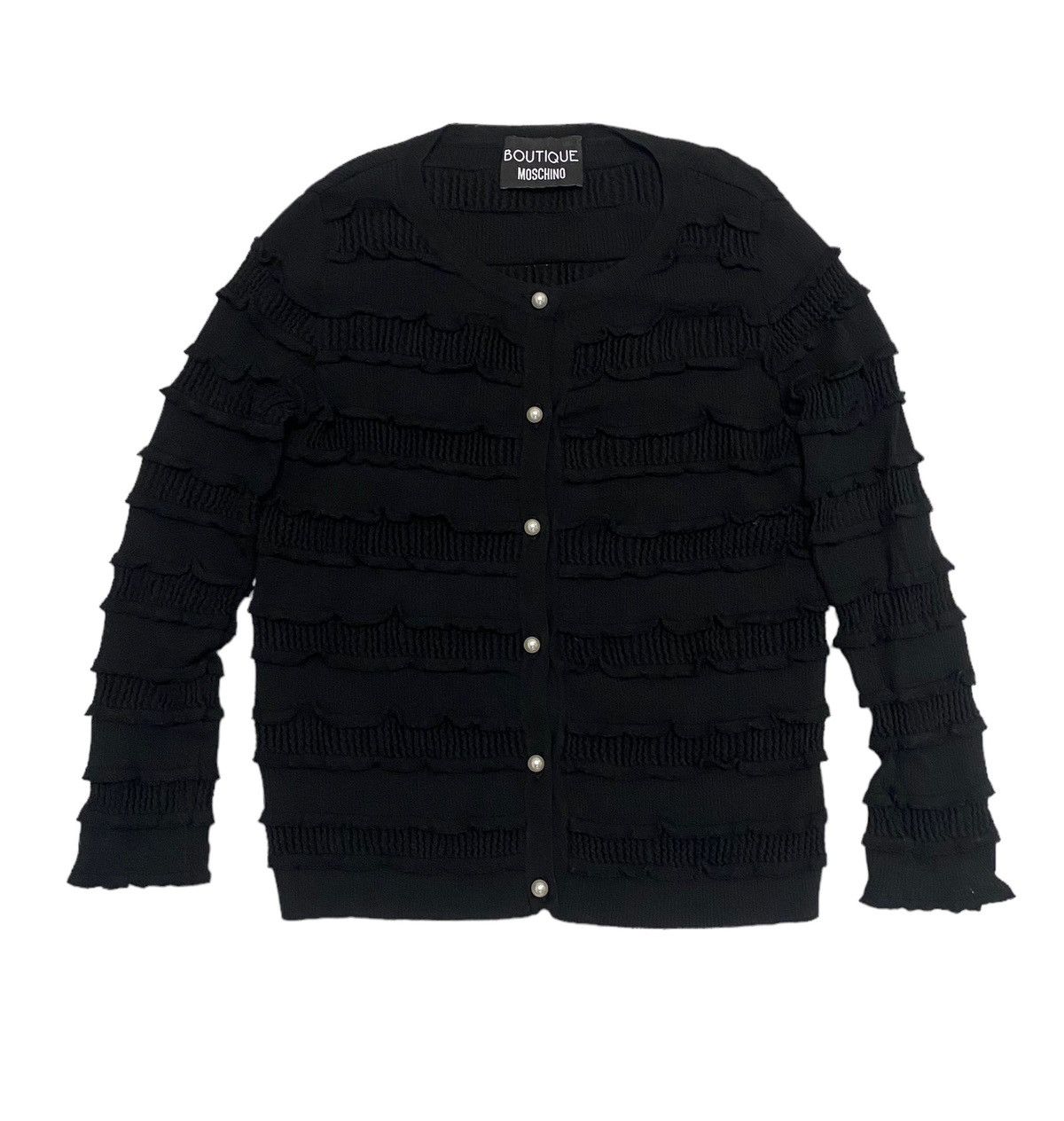Boutique Moschino Boutique Moschino Ruffle Layer Knit Sweater Size S / US 4 / IT 40 - 1 Thumbnail