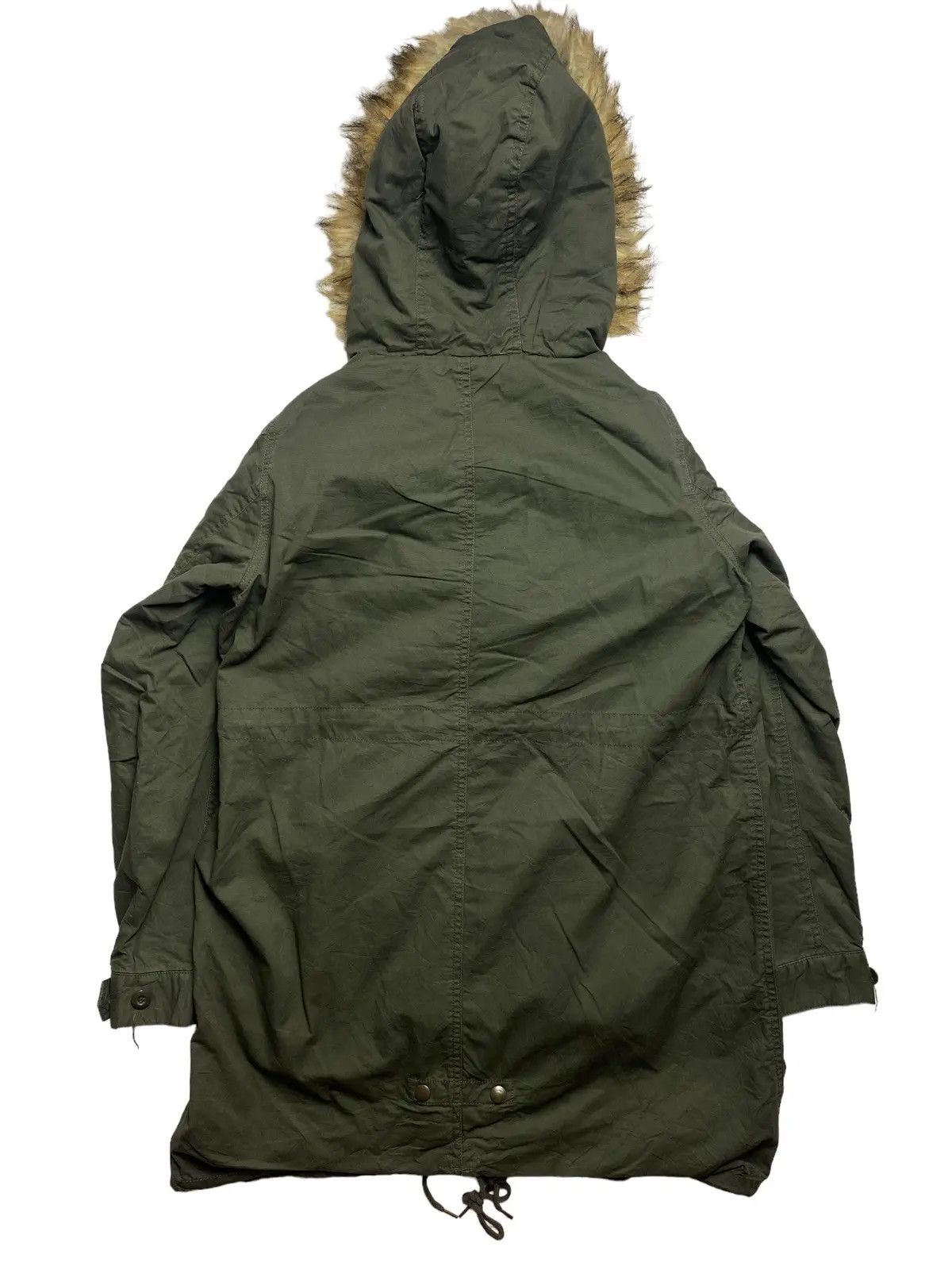 Japanese Brand BackNumber Fur Hoodie Parka Jacket Size US M / EU 48-50 / 2 - 7 Thumbnail
