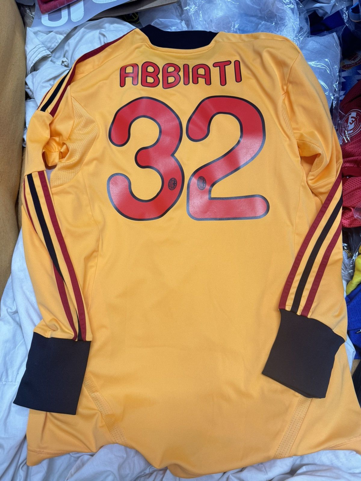 Adidas AC Milan 11/12 goalkeeper gk shirt #32 Abbiati Size US M / EU 48-50 / 2 - 2 Thumbnail