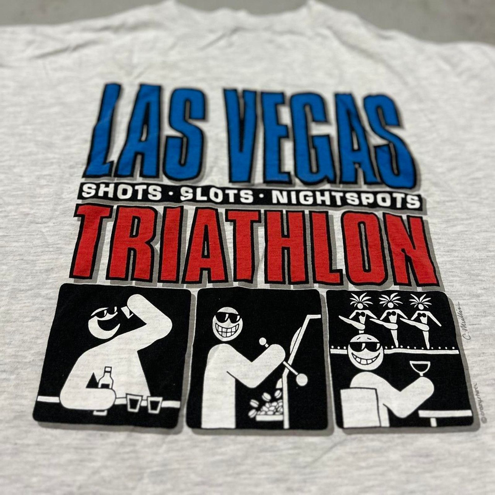 Other **Vintage Las Vegas Nevada Triathlon Shots Slots Nightspots Size US XL / EU 56 / 4 - 6 Thumbnail