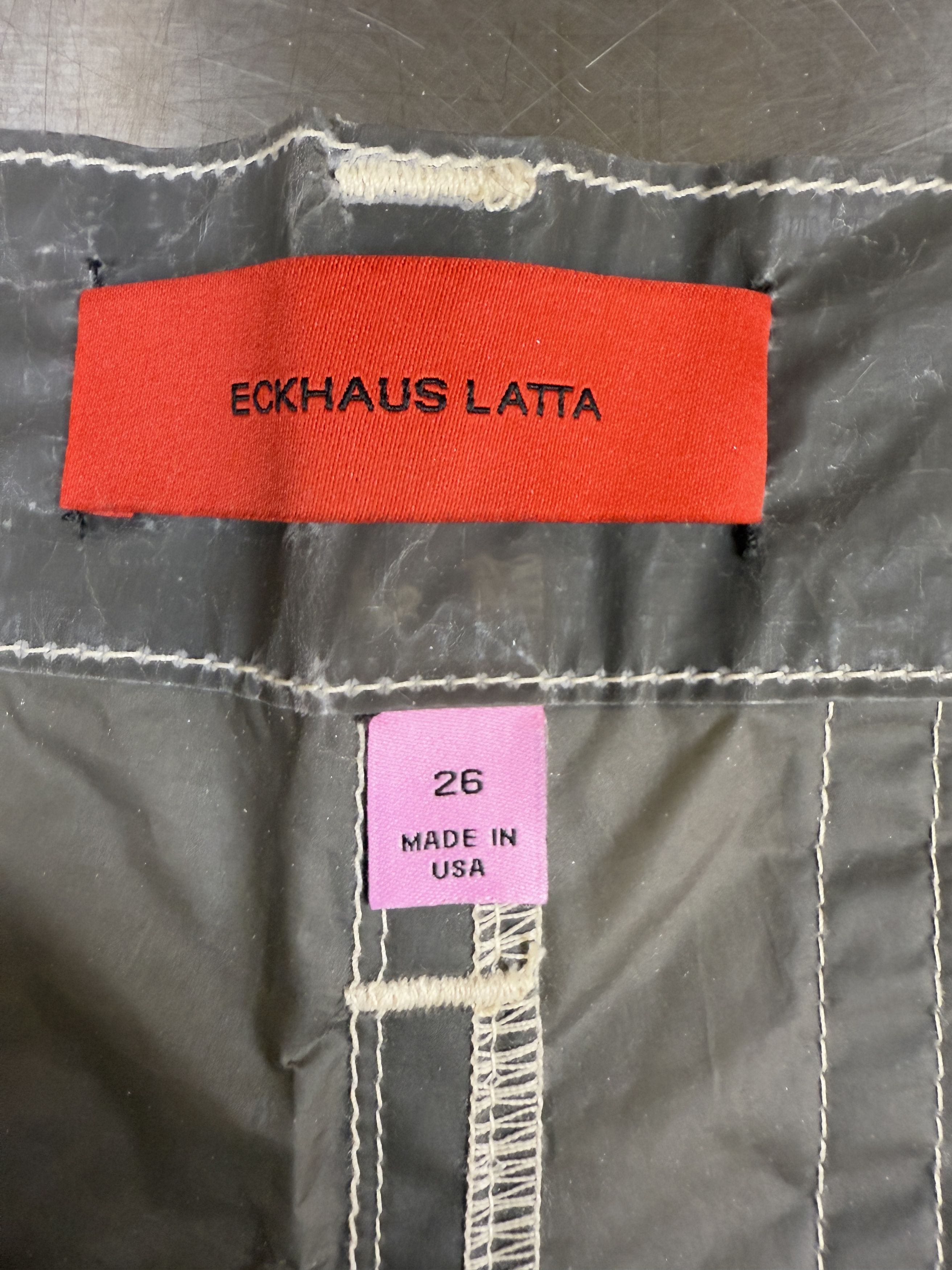 Eckhaus Latta $575 Eckhaus Latta Paper Ultra Wide Leg Jeans Size US 26 / EU 42 - 8 Thumbnail