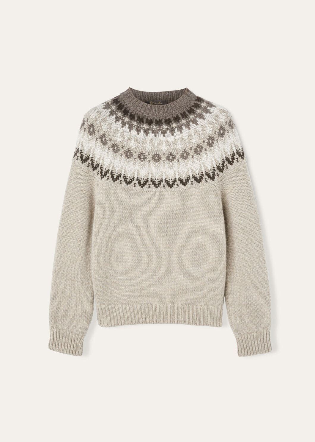 Loro Piana o1w1db10725 FAO5136 Alpe Pile Crewneck Sweater in Multi Size US XL / EU 56 / 4 - 1 Thumbnail
