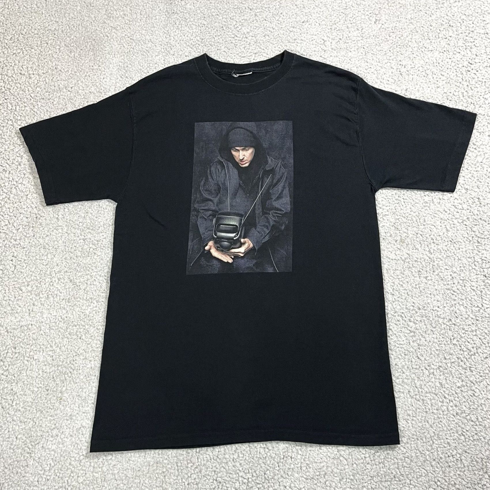 Fruit Of The Loom VINTAGE Fruit of the Loom Shirt Mens M Black 90s Parody Logo Couch Potato Weird Al Yankovic Band Music Hip Hop Rock T-Shirt Size US M / EU 48-50 / 2 - 2 Thumbnail