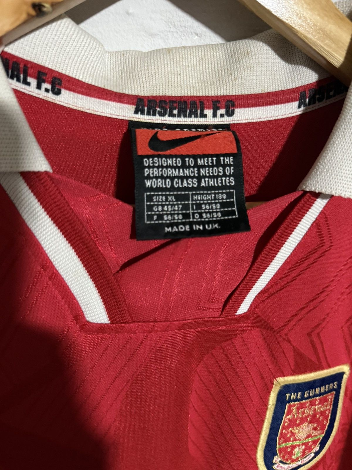 Nike ARSENAL JERSEY Size US XL / EU 56 / 4 - 5 Thumbnail