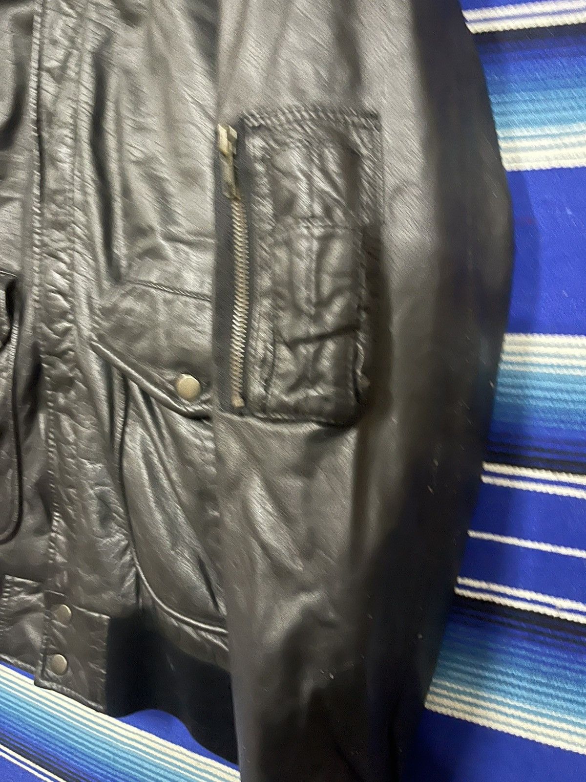 Vintage RARE 🔥 Vintage FLYING TIGER leather Bomber Jacket Size US M / EU 48-50 / 2 - 9 Thumbnail