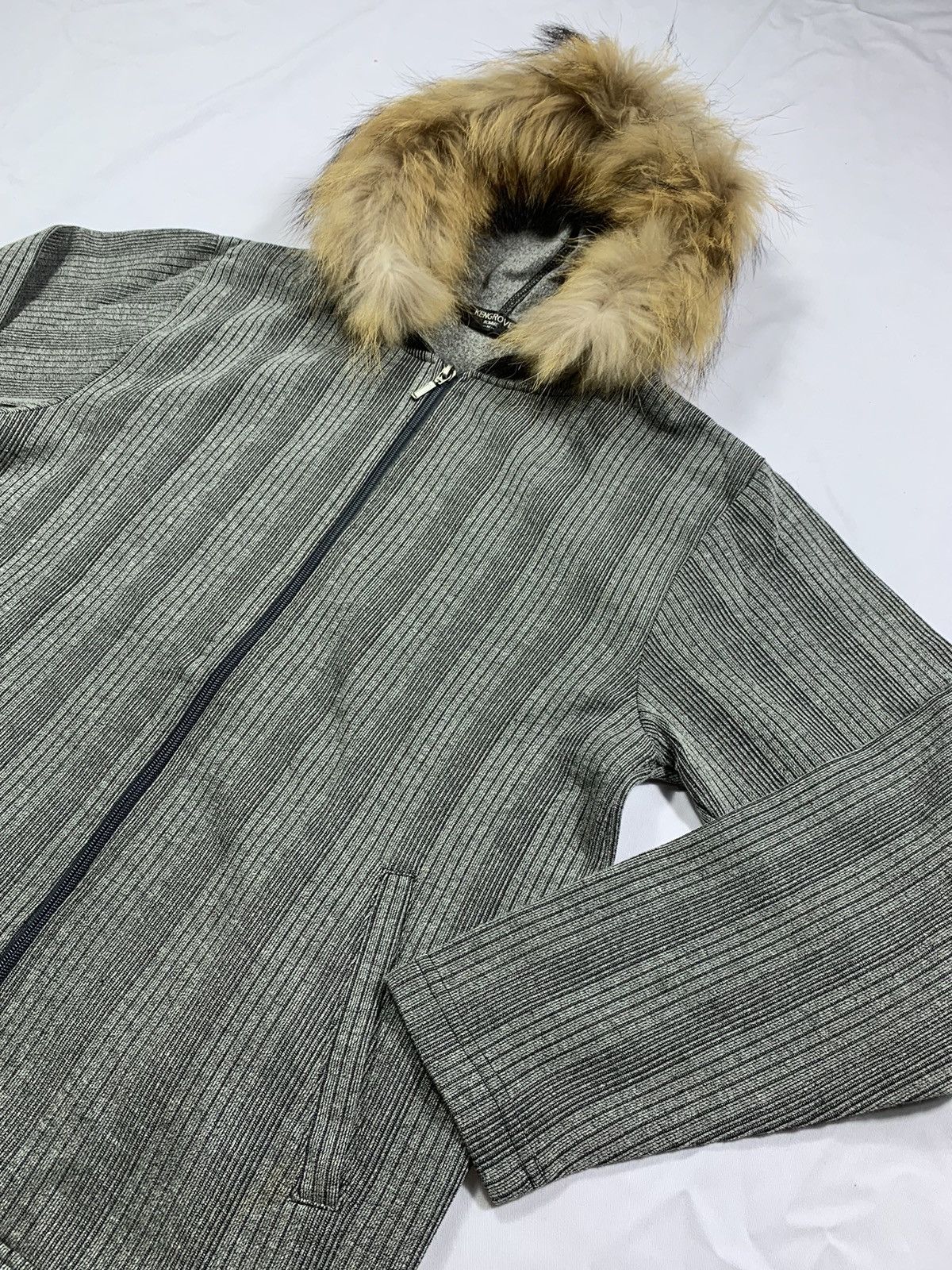 If Six Was Nine × Japanese Brand × Le Grande Bleu (L.G.B.) Japanese Kengrove Home Zip Fur Hoodie Size US M / EU 48-50 / 2 - 3 Thumbnail