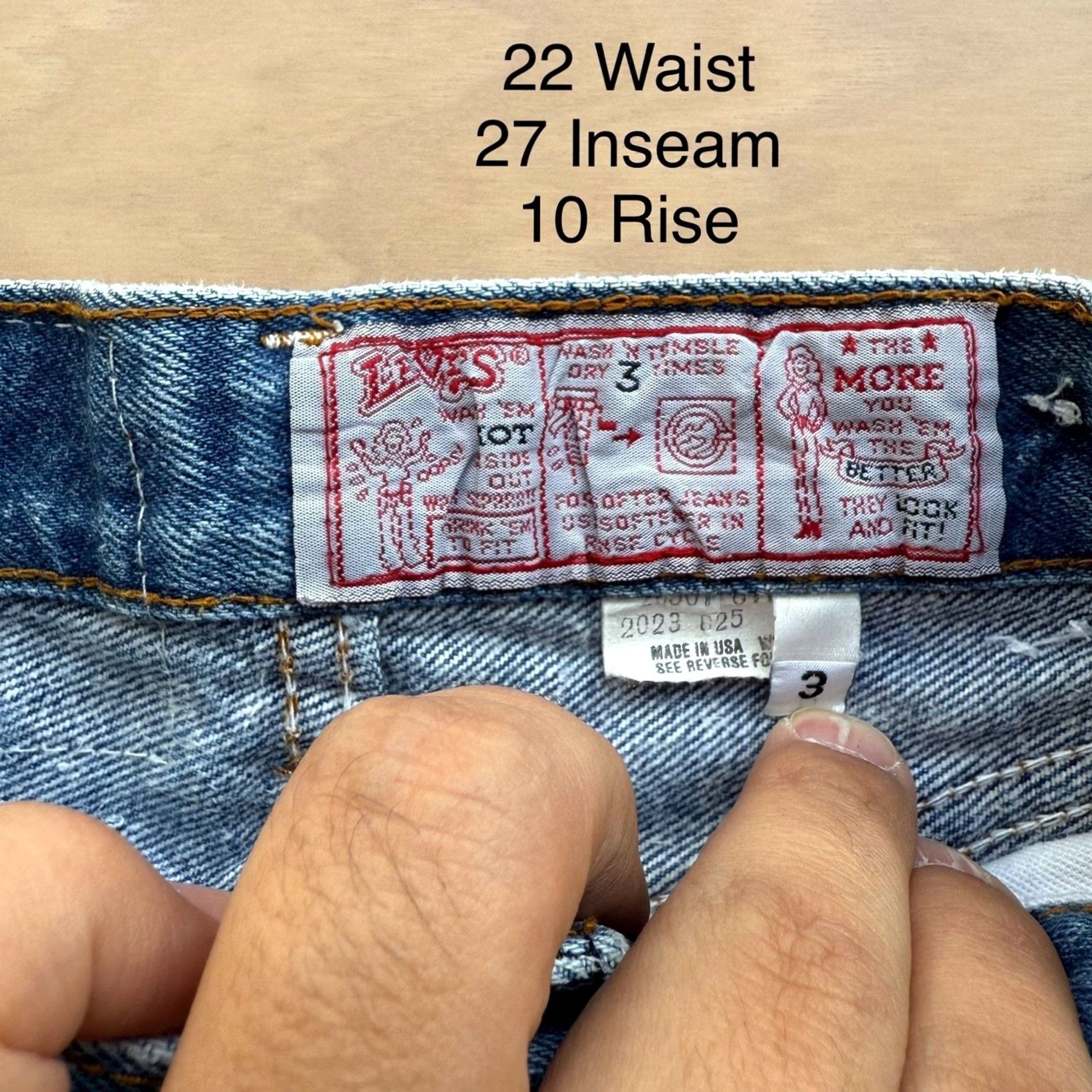 Levi's VINTAGE Levi's 501 Jeans 22 Blue Made In USA 80s Straight Denim Workwear Mens Womens Size 40" / US 18 - 5 Thumbnail