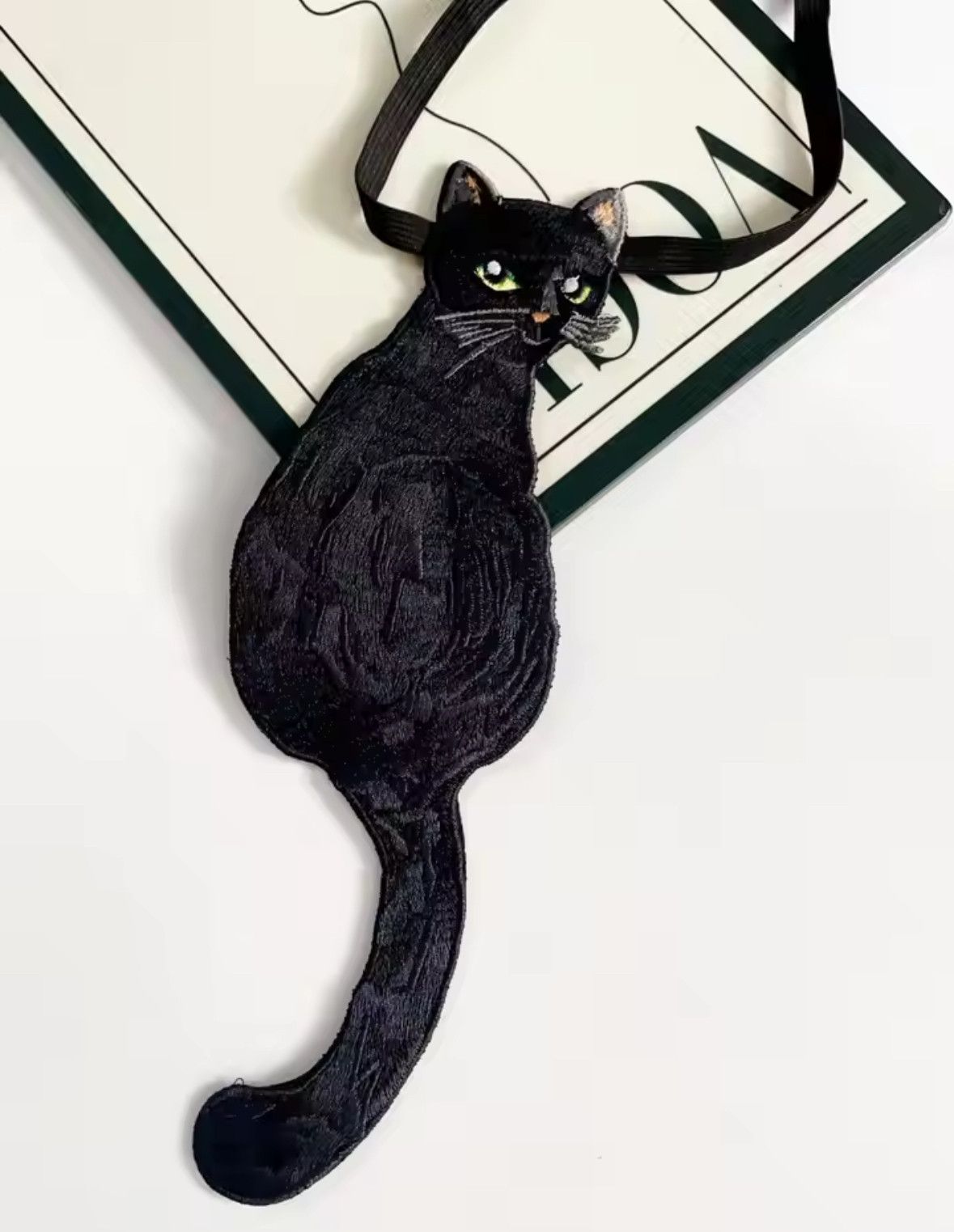 Other Bohemian French Retro Y2K Vintage Gothic Black Cat Tie Size ONE SIZE - 2 Thumbnail