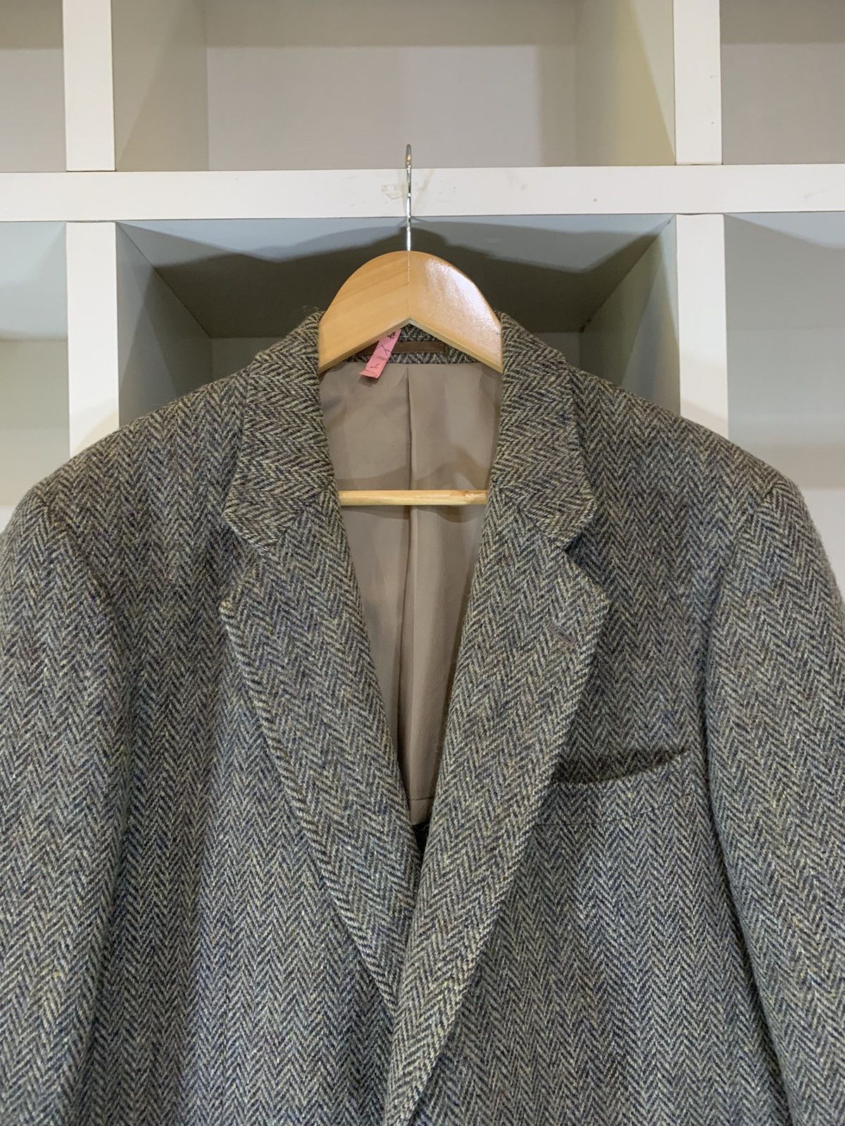 Harris Tweed Vintage Flying Cross x harris tweed wool jacket Size 42L - 5 Thumbnail