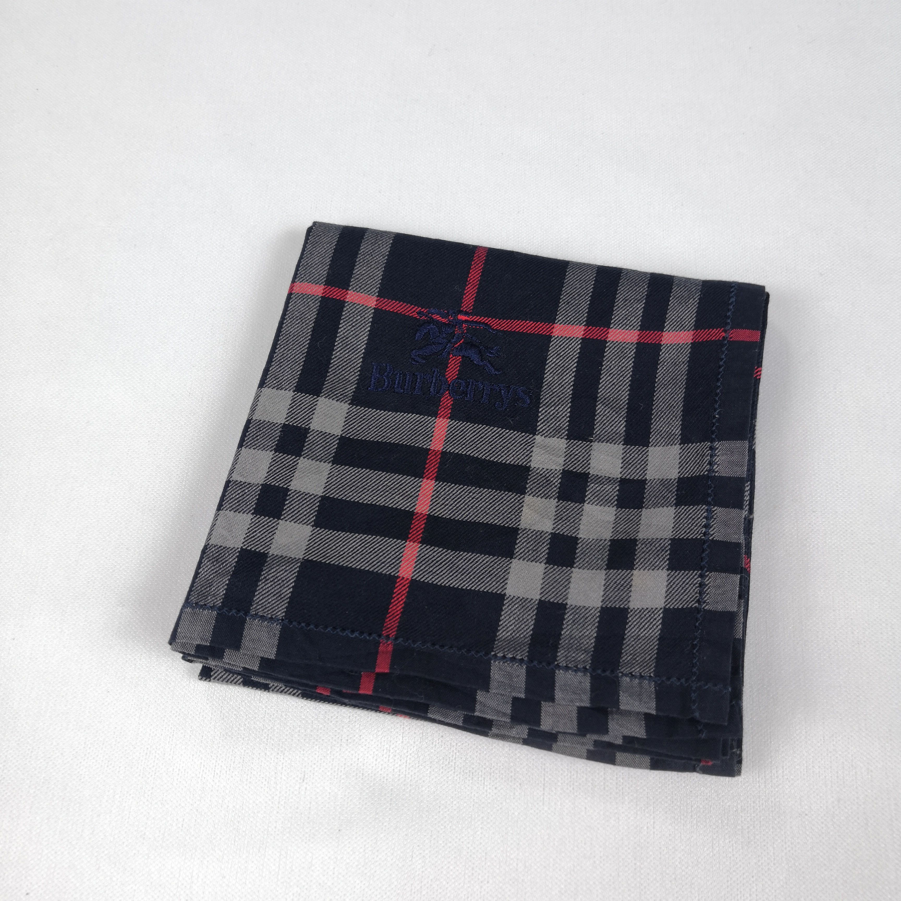 Burberry Vintage Burberry Handkerchief Bandana Pocket Square Size ONE SIZE - 4 Thumbnail