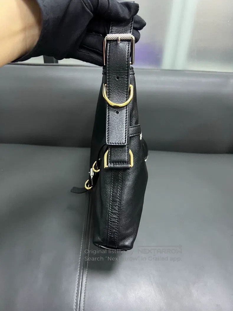 Givenchy Givenchy Black Wax Cowhide Voyou Handbag, Medium Size Size ONE SIZE - 5 Thumbnail