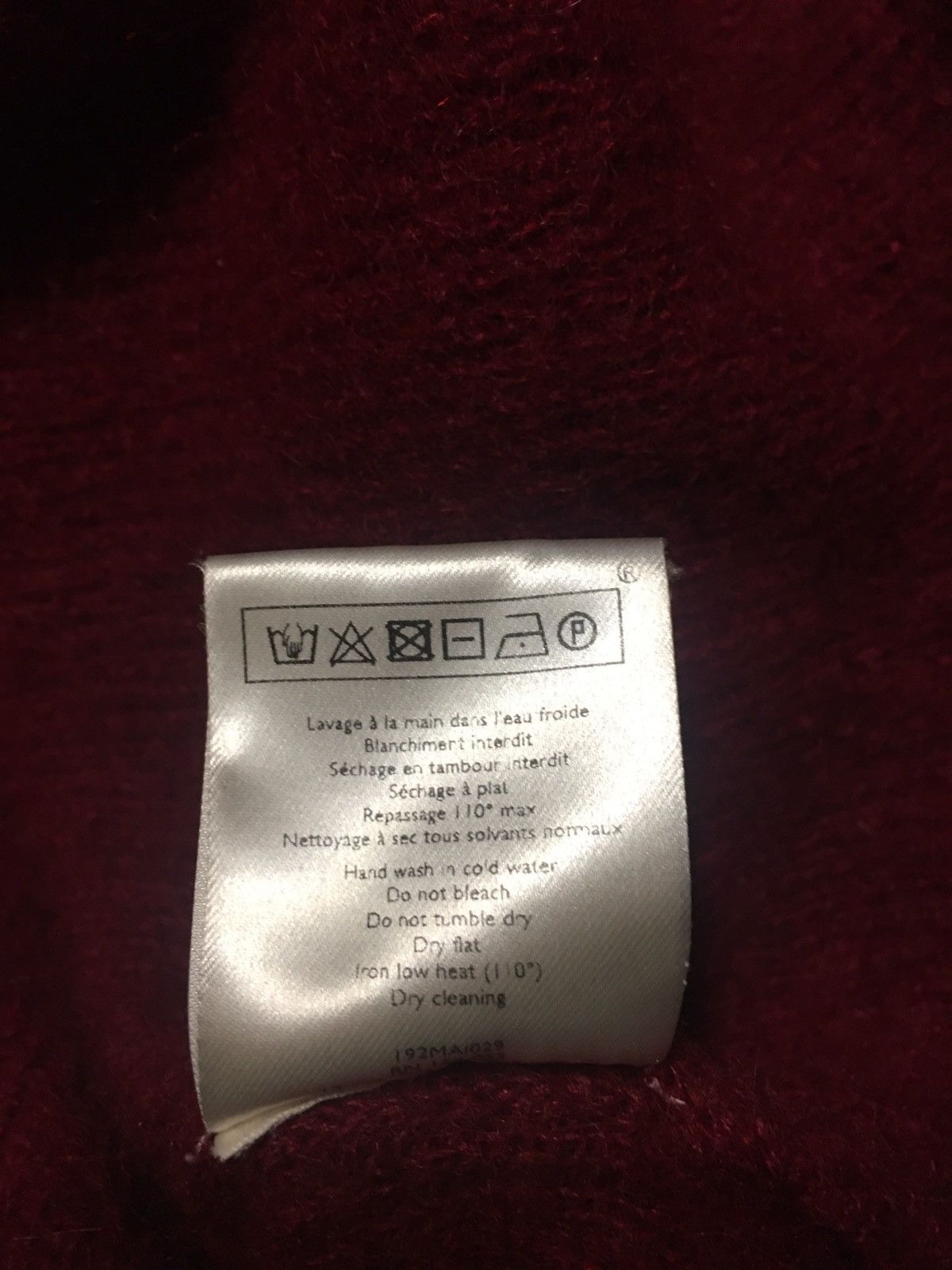 Sezane SÉZANE Mohair Alpaca Blend Cardigan Sweater Burgundy XS Size XS / US 0-2 / IT 36-38 - 10 Thumbnail