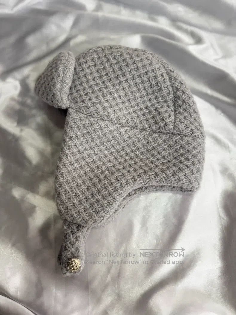Chanel Chanel Grey flying cap Lei Feng hat Size ONE SIZE - 4 Thumbnail
