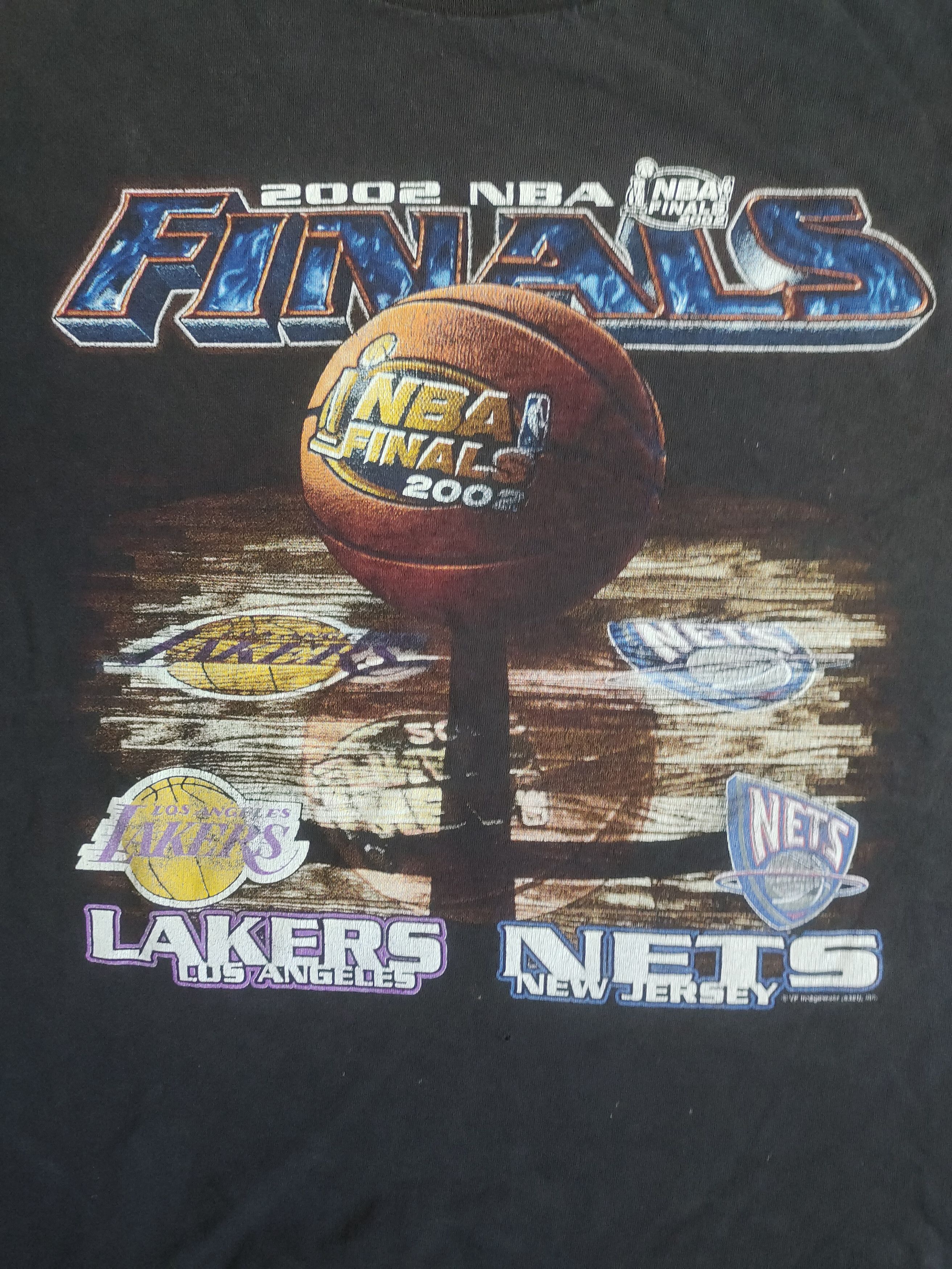 Lee × NBA × Vintage Vintage NBA Finals Lakers vs Nets 2000 T-shirt Size US XL / EU 56 / 4 - 7 Thumbnail