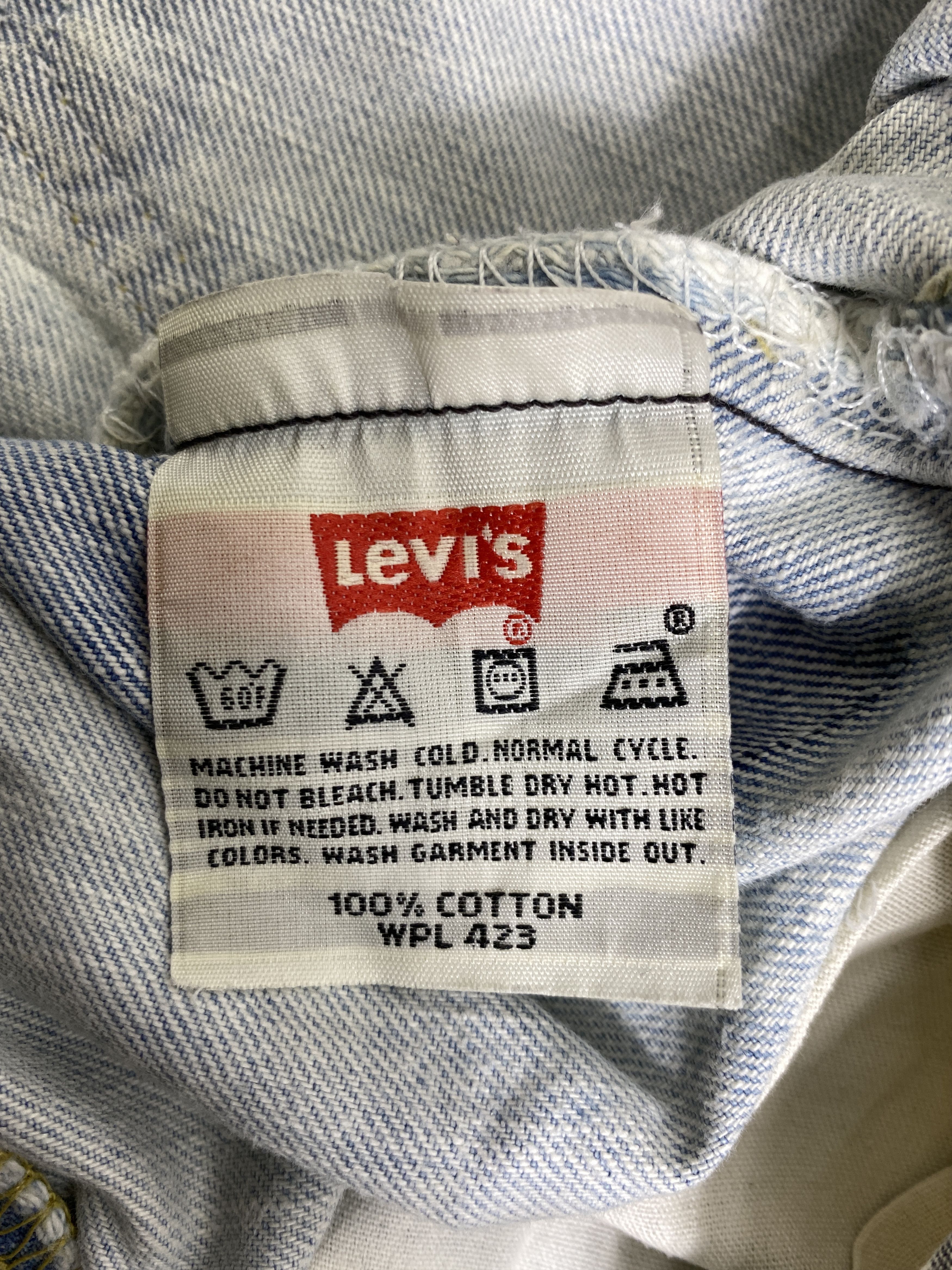 Japanese Brand Light Blue Wash Vintage Levis 501 Jeans 34x33 - JN3130 Size US 34 / EU 50 - 9 Thumbnail