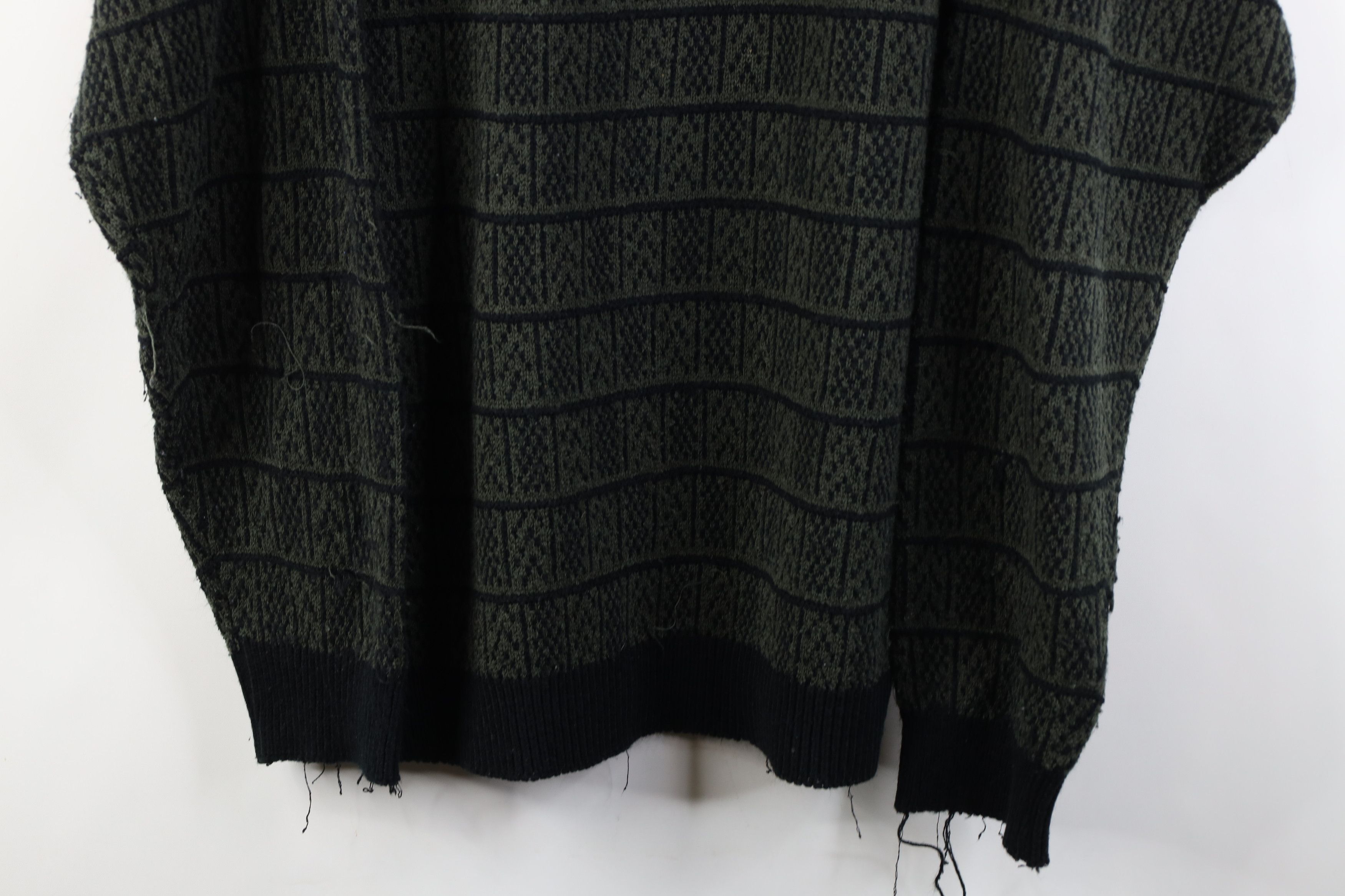 Vintage Vintage 90s Streetwear Checkered Knit Crewneck Sweater Size US XL / EU 56 / 4 - 3 Thumbnail