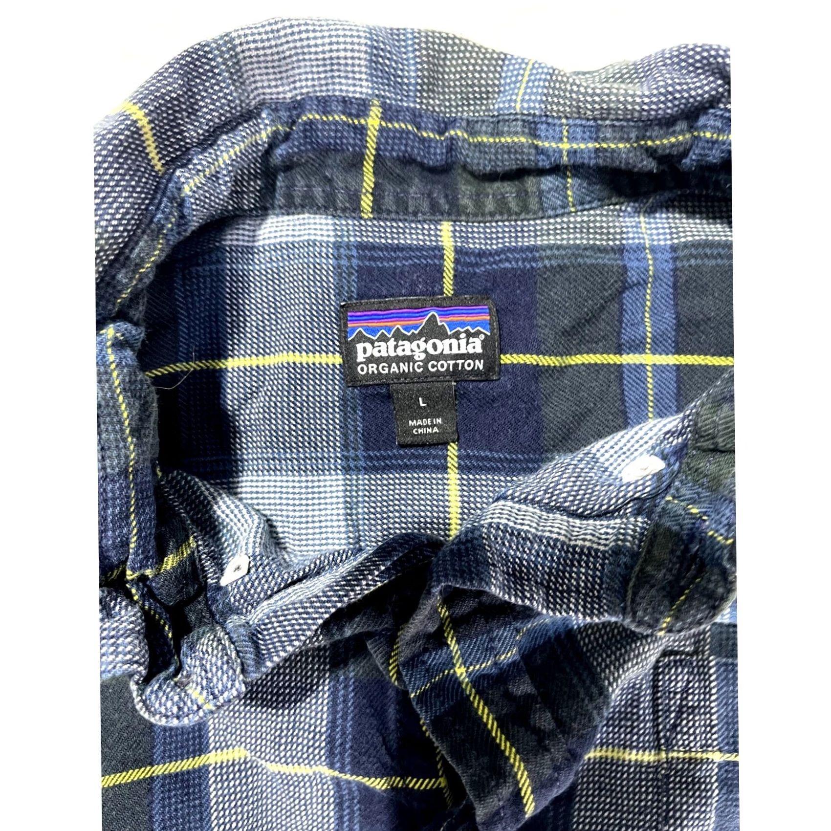 Patagonia Patagonia Mens Shirt Button Up Long Sleeve Plaid Organic Cotton Size L Blue Size US L / EU 52-54 / 3 - 4 Thumbnail