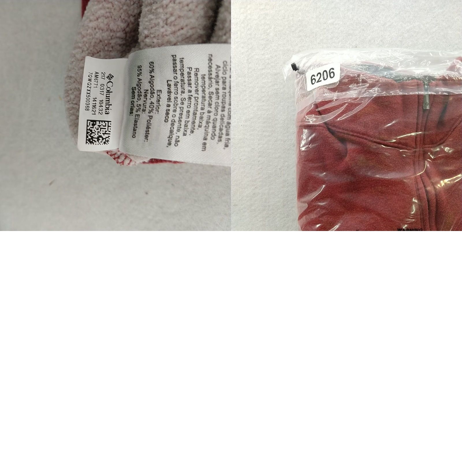 Vintage Columbia Men's Sz Small 1/4 Zip Fleece Sweater Red Fleeced lined Size US S / EU 44-46 / 1 - 8 Thumbnail