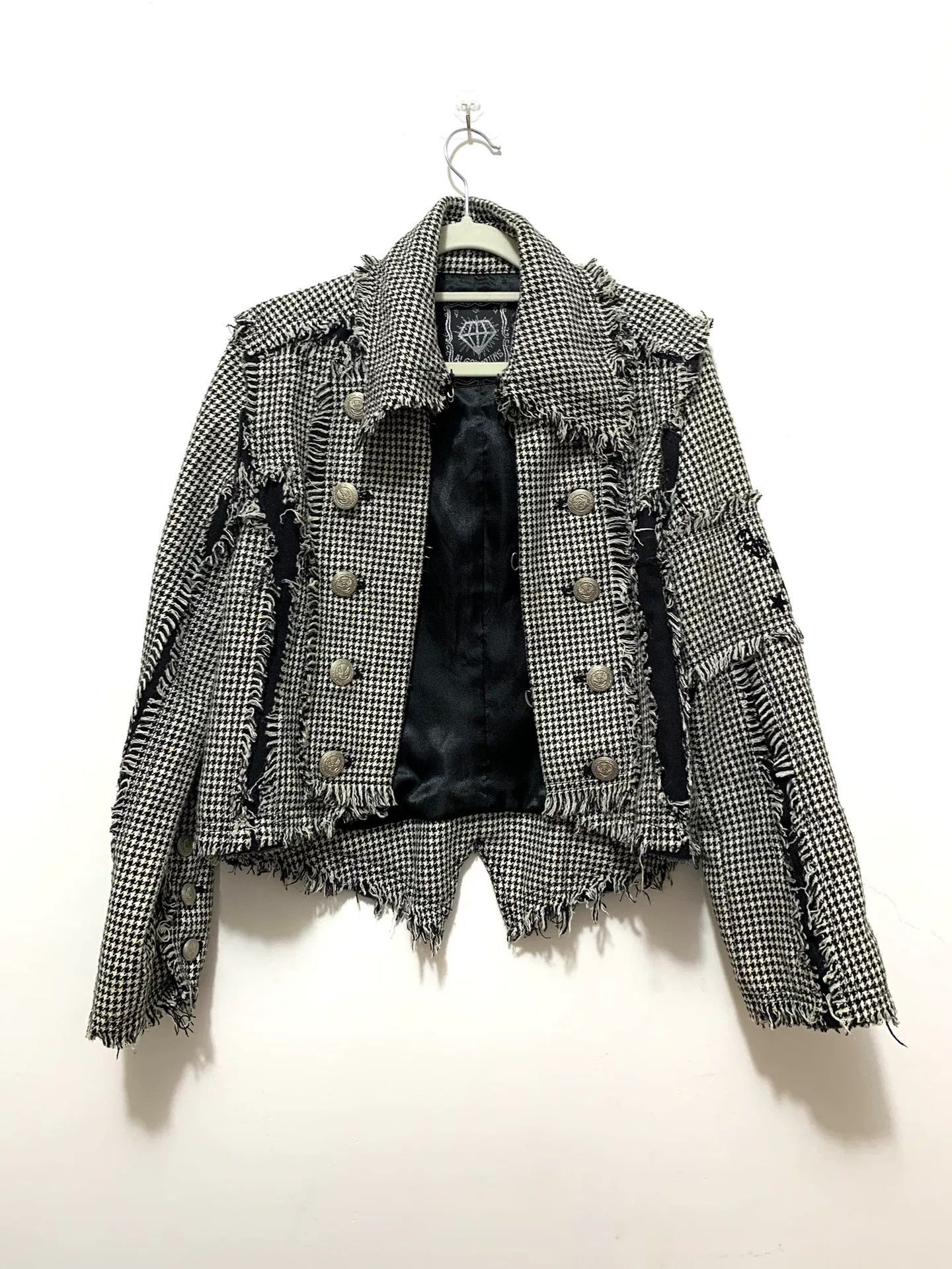 Vivienne Westwood punk-inspired houndstooth fringe jacket Size M / US 6-8 / IT 42-44 - 1 Thumbnail