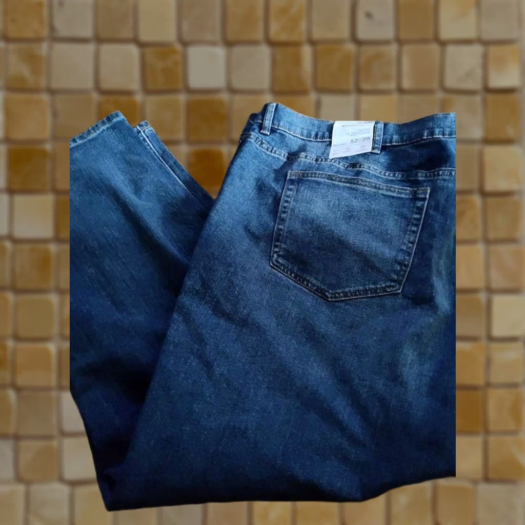 Vintage SONOMA Men’s Big & Tall Everyday Jeans Regular Straight Jeans Blue 52 29 Denim 5-Pocket Belt Loops Zip Regular Fit Vintage No N/A Size US 36 / EU 52 - 1 Preview