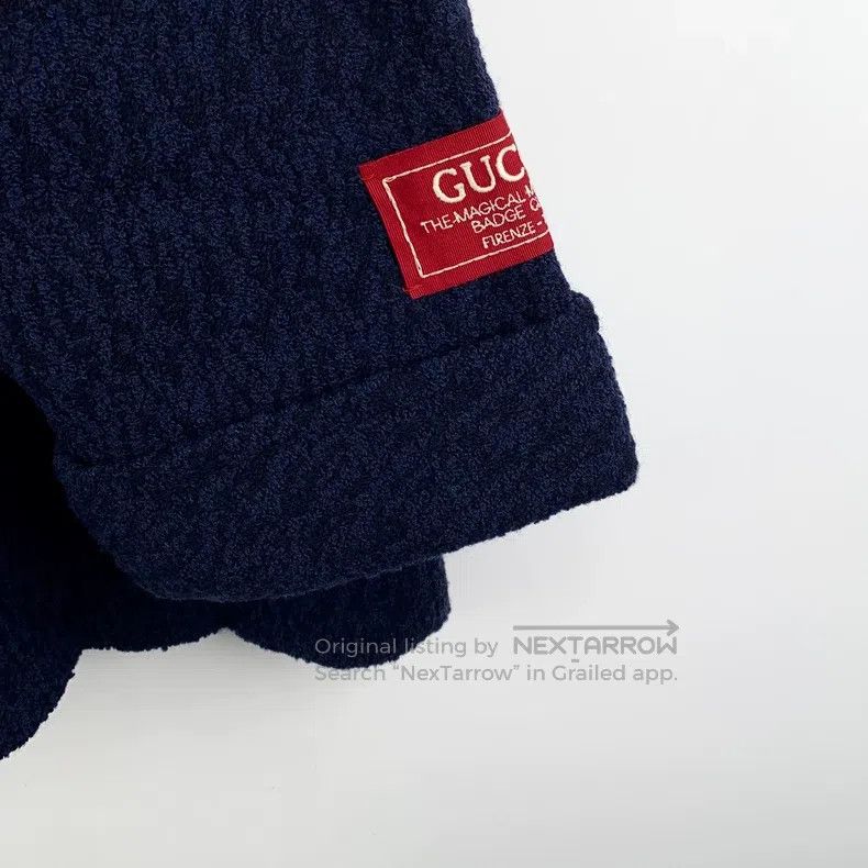 Gucci Gucci Dark blue wool lapel single-breasted long-sleeved tw Size XS / US 0-2 / IT 36-38 - 4 Thumbnail