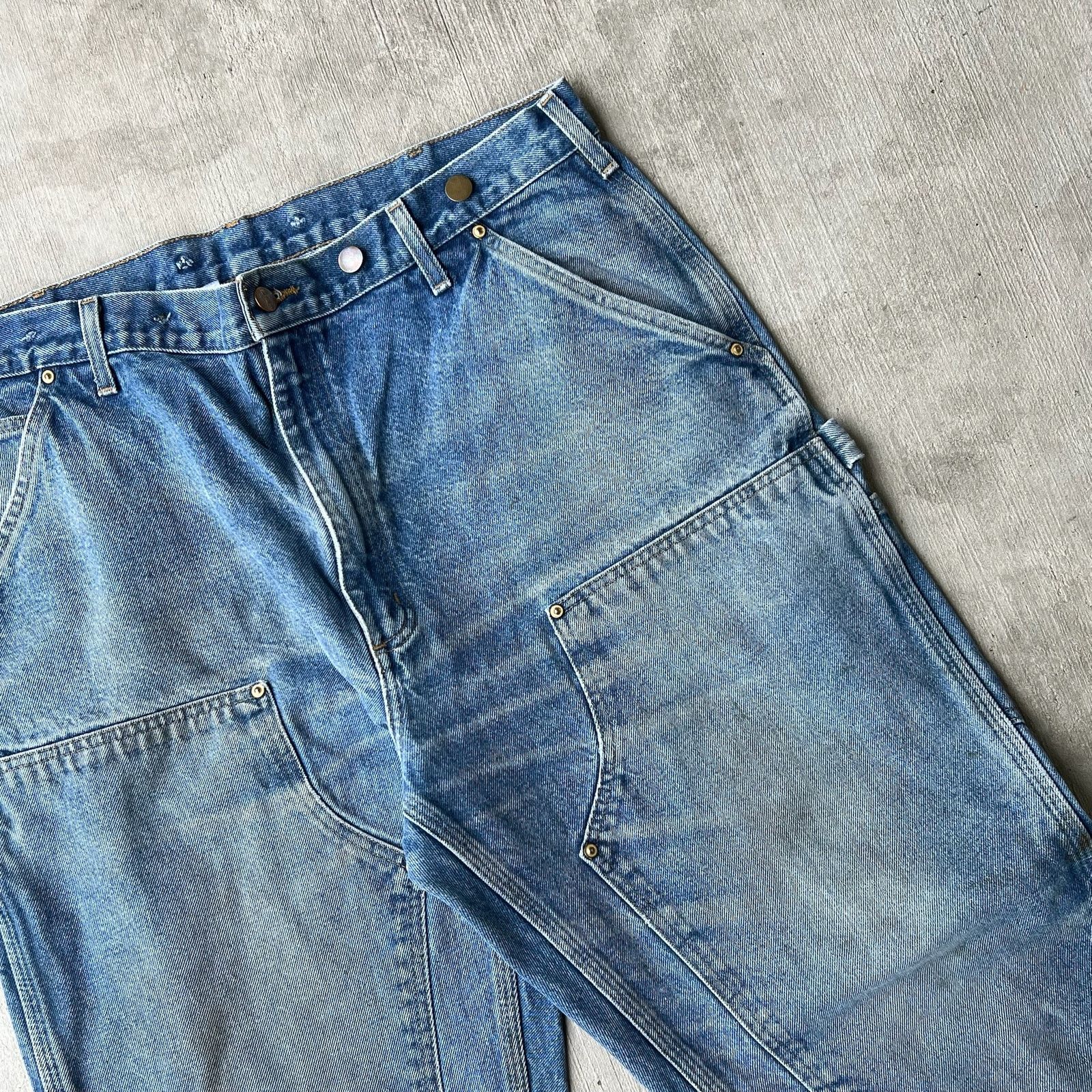 Carhartt × Vintage Carhartt denim blue jean double knee work carpenter pants Size US 37 - 4 Thumbnail