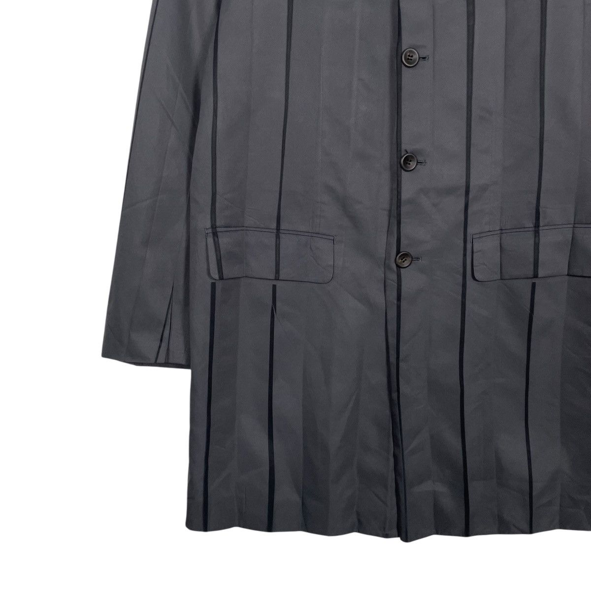 Issey Miyake Nice Design Issey Miyake Pleated Long Coat Size US S / EU 44-46 / 1 - 4 Thumbnail