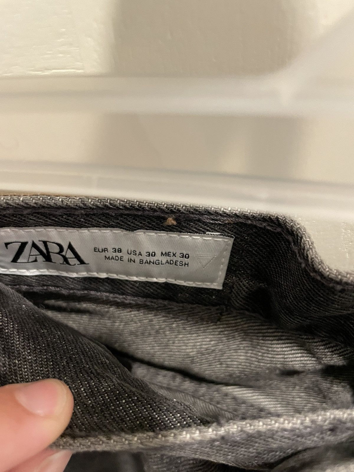 Zara Zara straight fit gray jeans Size US 30 / EU 46 - 2 Thumbnail