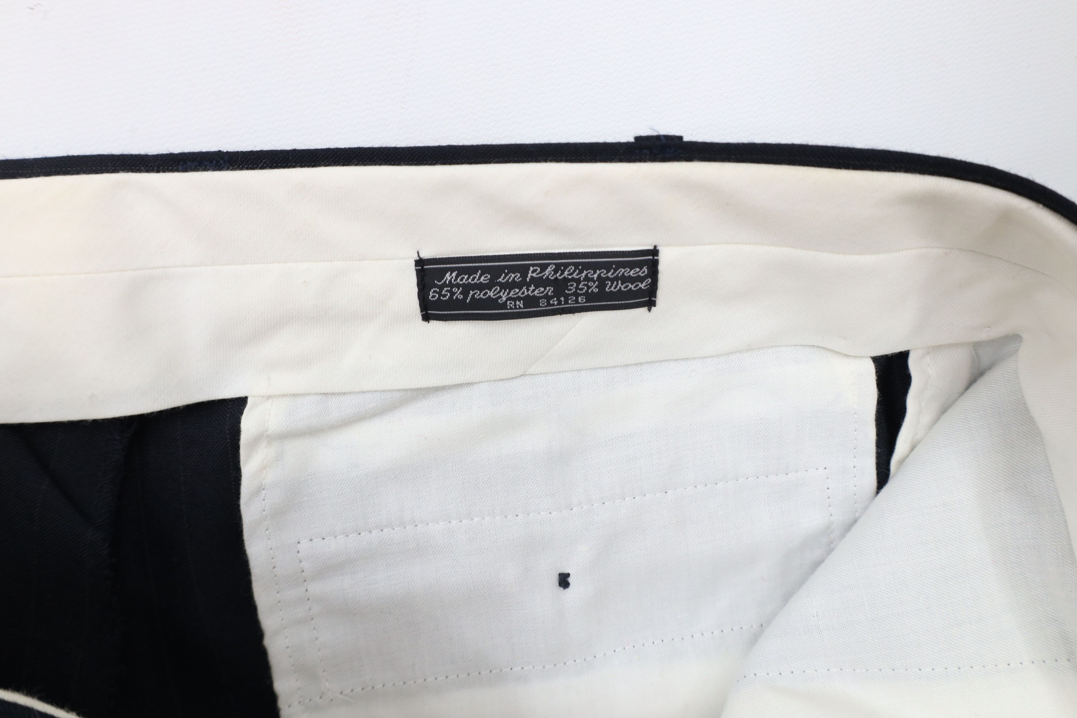 Vintage Vintage 90s Streetwear Wool Blend Wide Leg Chino Pants Size US 38 / EU 54 - 6 Thumbnail