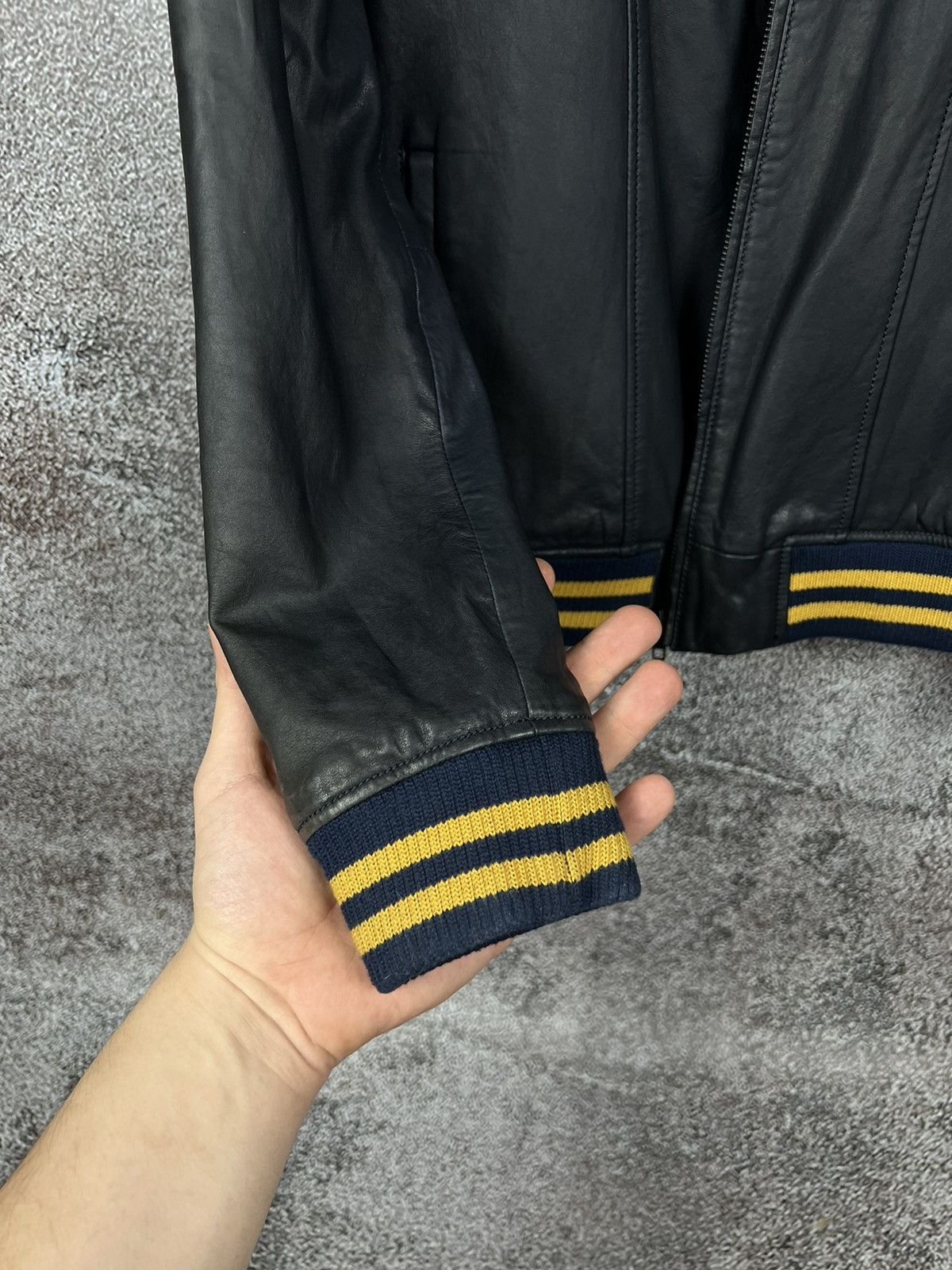 NN07 Nn07 No Nationality Leather Zip Biker Jacket Sample rare L Size US L / EU 52-54 / 3 - 9 Thumbnail