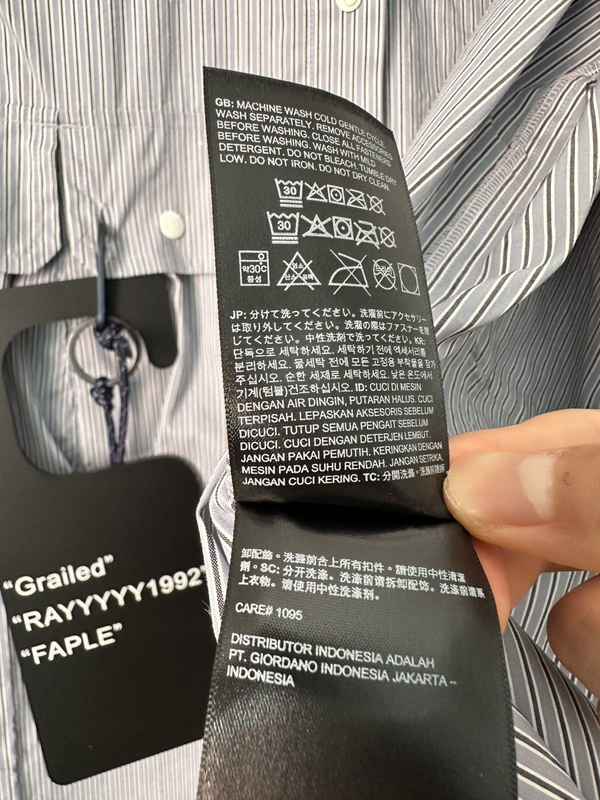 Kazuki Kuraishi × The North Face Urban Exploration KK LS STRIPE SHIRT Size US M / EU 48-50 / 2 - 24 Thumbnail