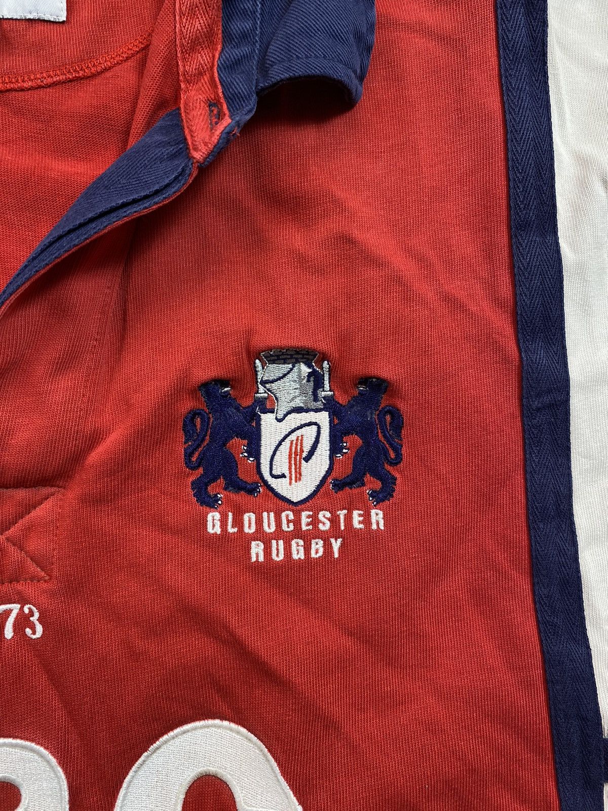 Vintage Gloucester Rugby Union Shirt Cotton Traders Vintage England Size US XL / EU 56 / 4 - 6 Thumbnail