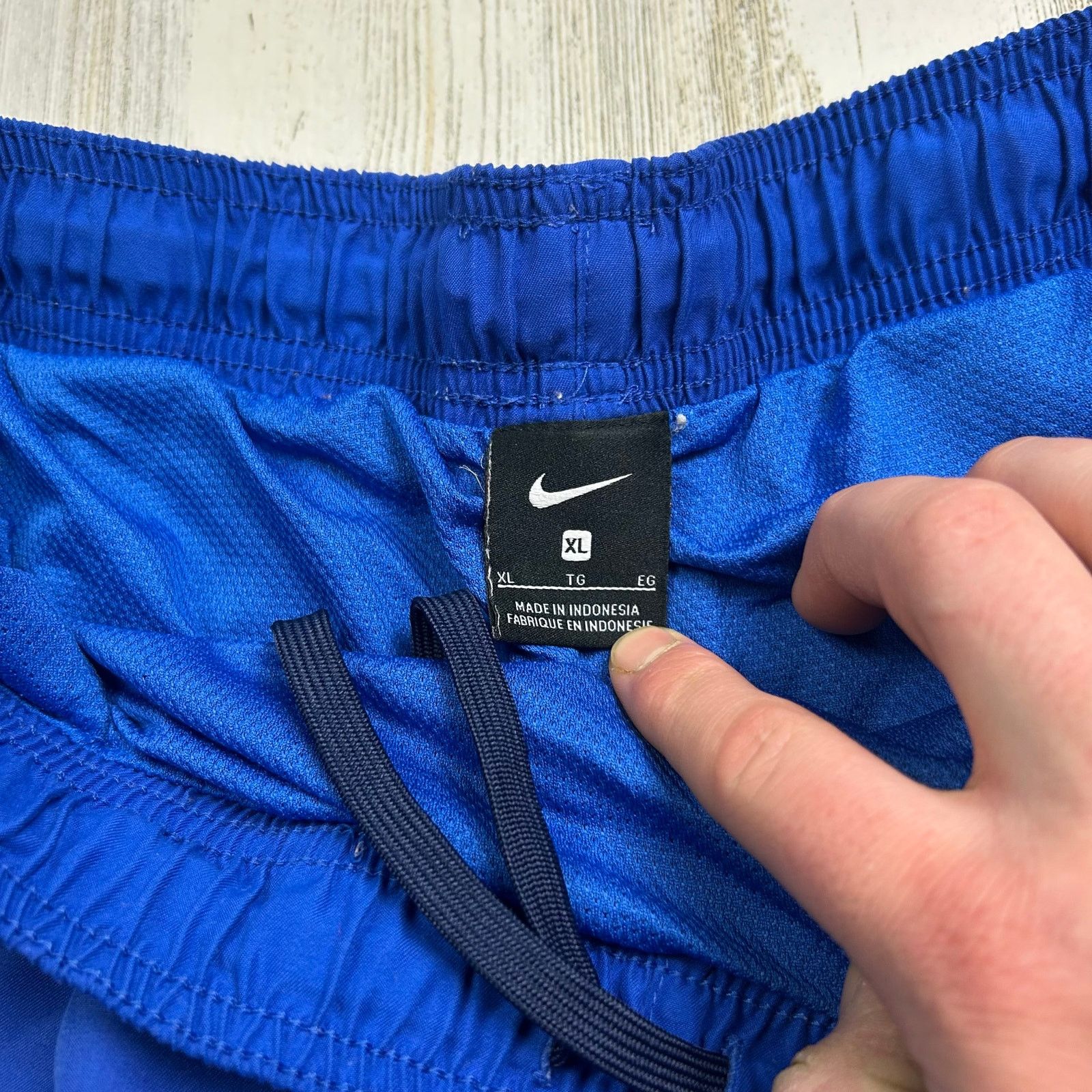 Nike × Vintage Nike Blue Youth Swim Trunks Size US 30 / EU 46 - 3 Thumbnail