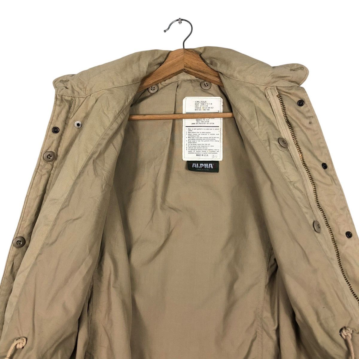 Alpha Industries 🔥VINTAGE BIKER MILITARY JACKET ALPHA INDUSTRIES MULTI POCKE Size US S / EU 44-46 / 1 - 13 Thumbnail