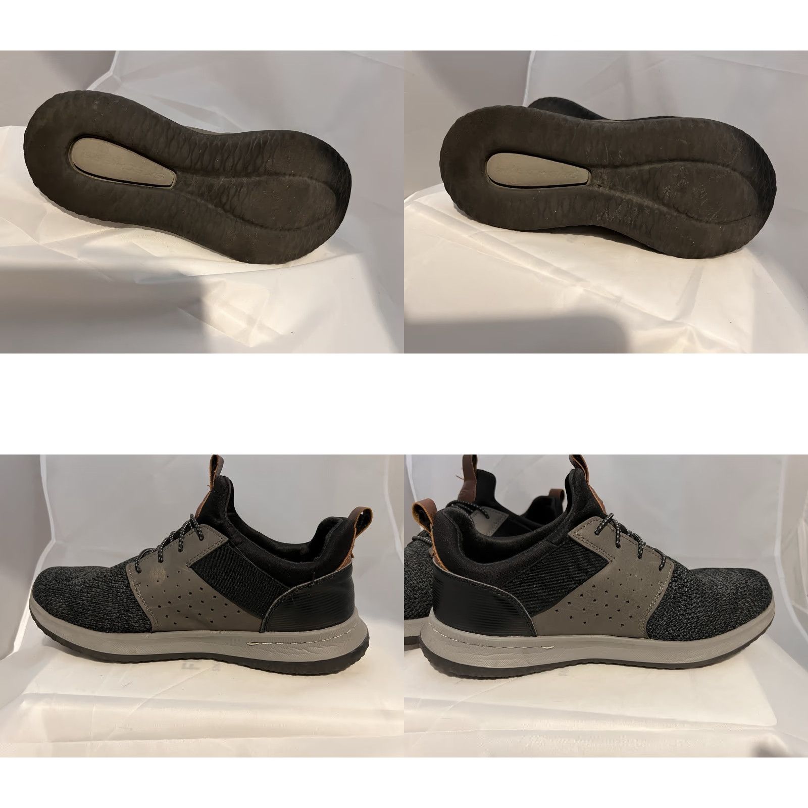 SKECHERS SKECHERS Sneakers Mens 9.5W Delson Camben Air Gray Lightweight Memory Foam Breathable Casual Walking Running Shoes Size US 10 / EU 43 - 8 Thumbnail
