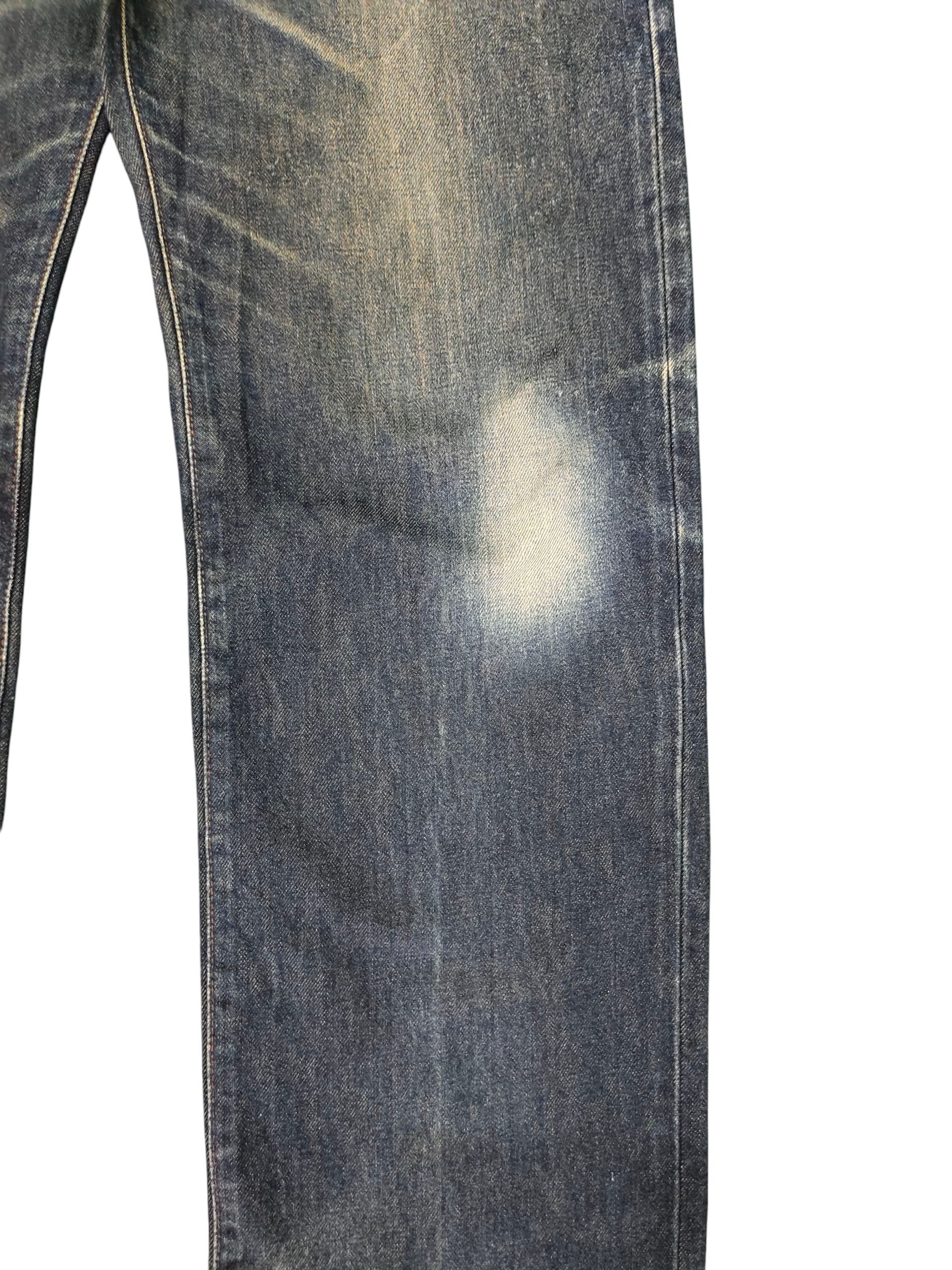 Comme des Garcons × Undercover Vintage Bobson Japan Regular Clawmark Distress Denim Jeans Size US 32 / EU 48 - 3 Thumbnail